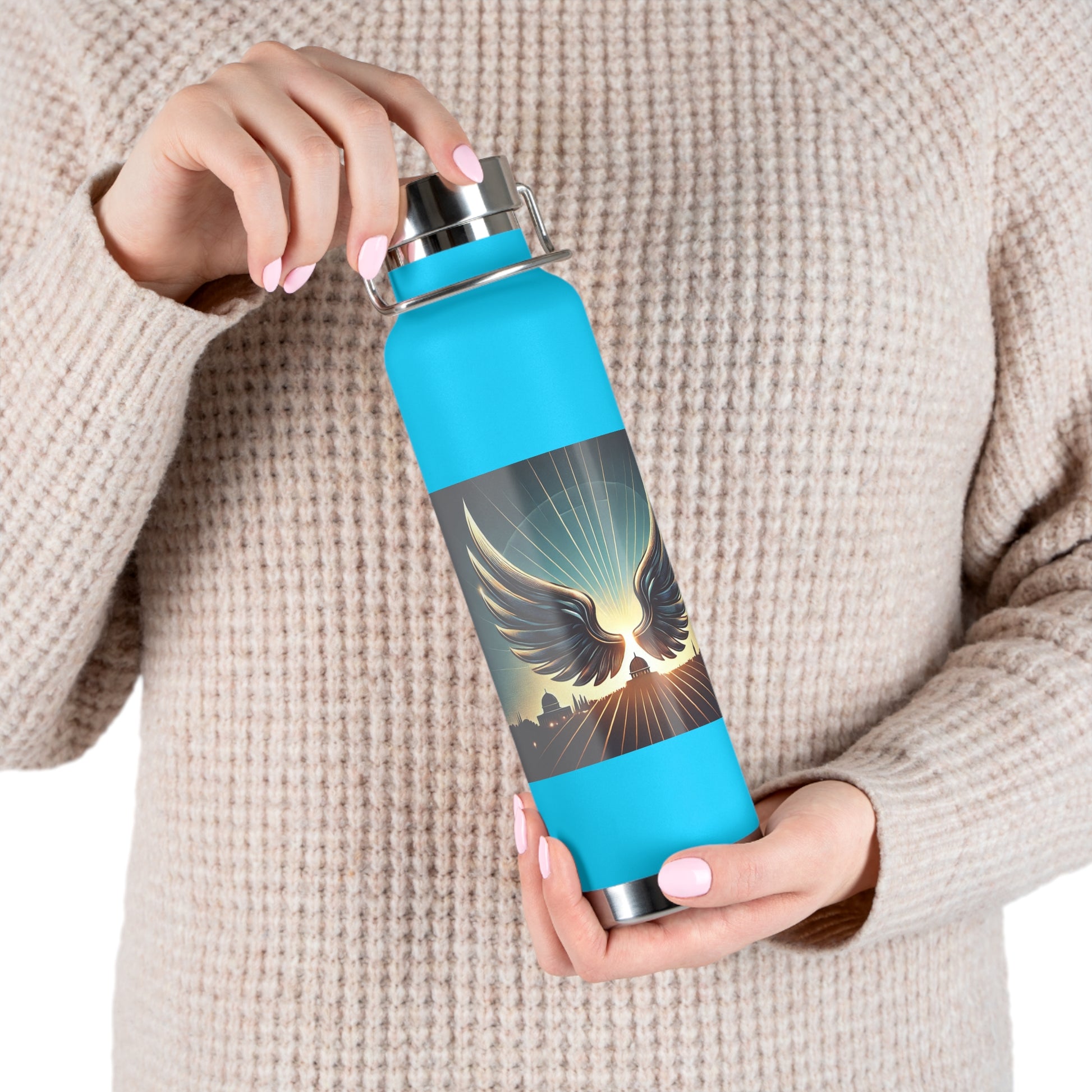 Sunrise Wings Copper Vacuum Insulated Bottle, 22oz