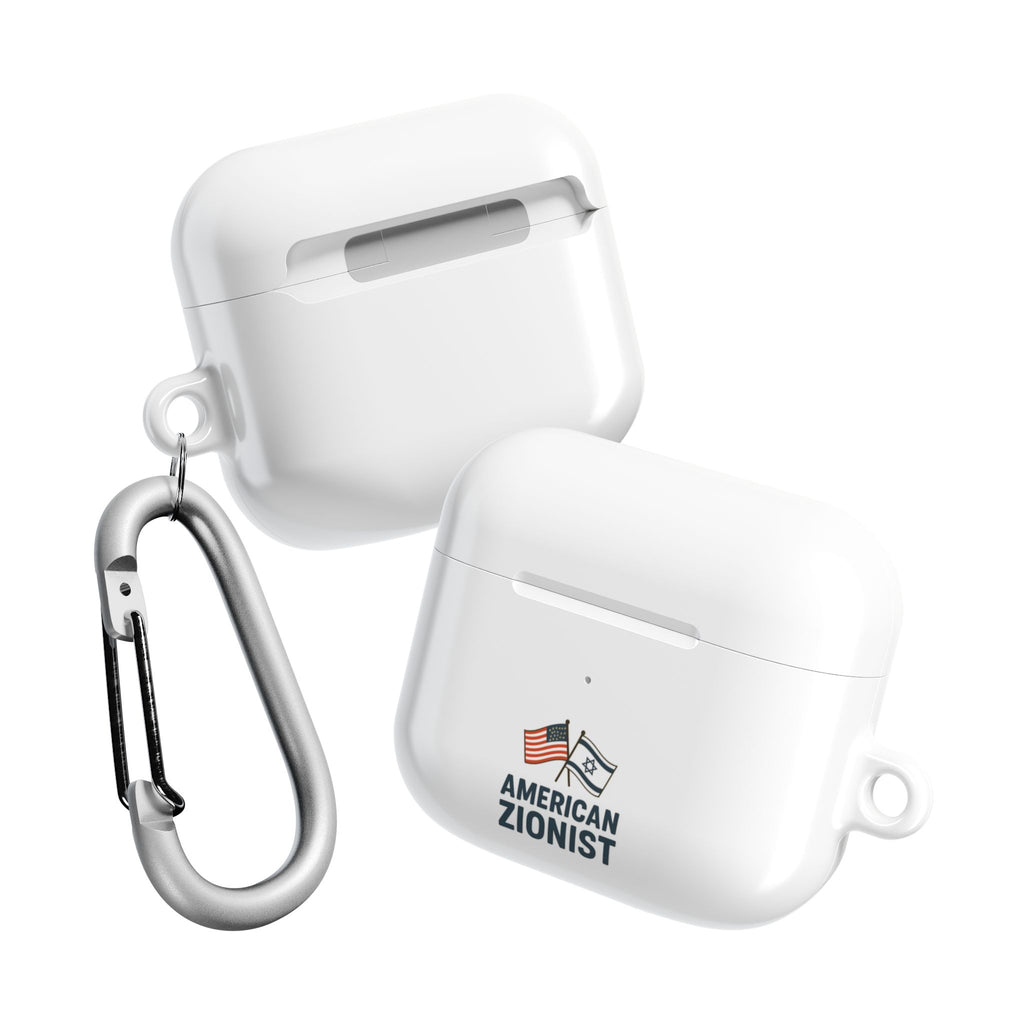 American Zionist: Two Flags AirPod Case - American Zionist