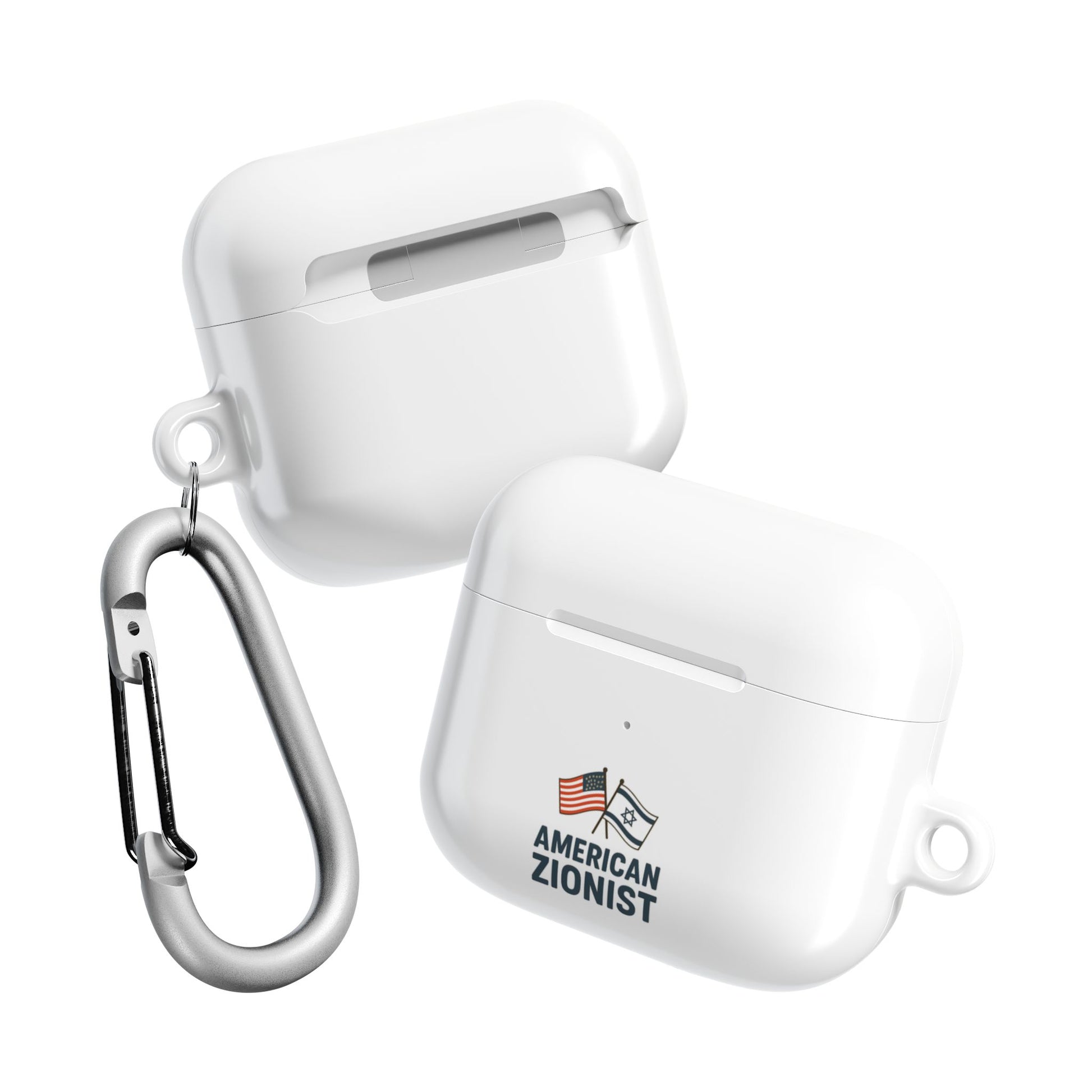 American Zionist: Two Flags AirPod Case - American Zionist