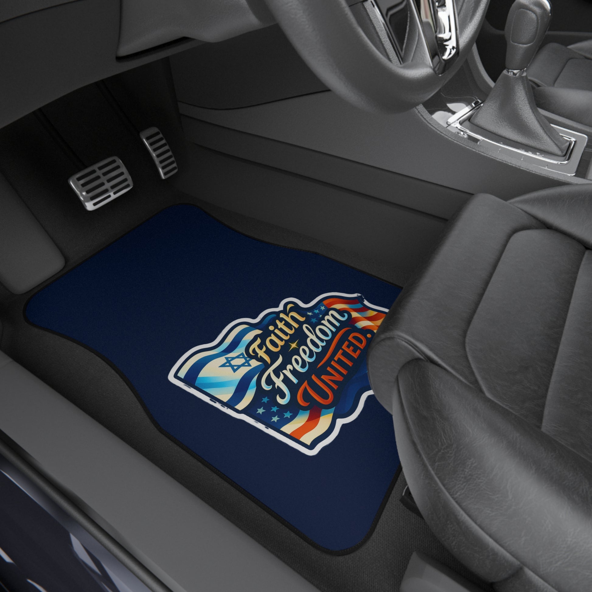 Faith Freedom United Car Mats (2x Front) - American Zionist