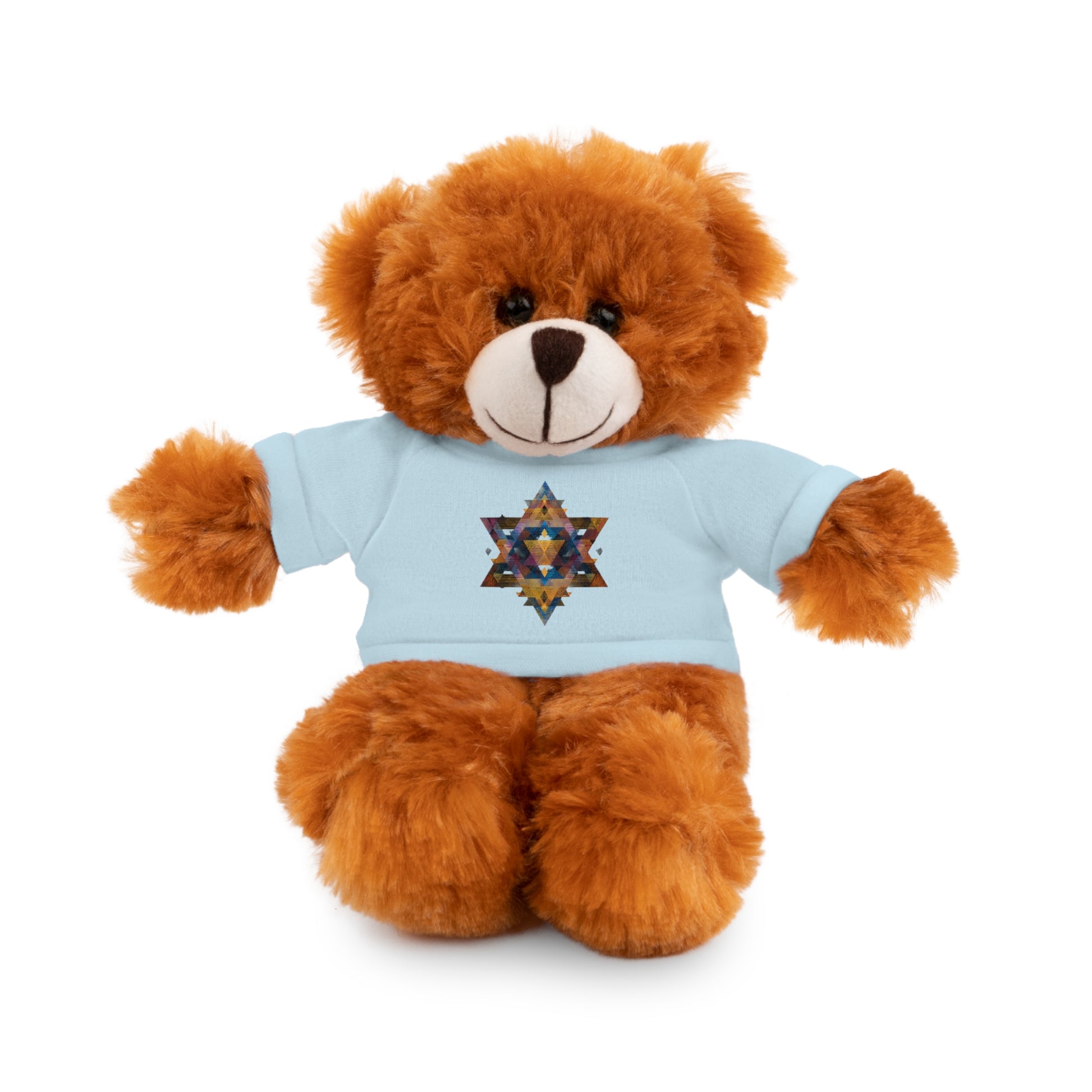 Star Of David Geometric Stuffed Animals with Tee - American Zionist