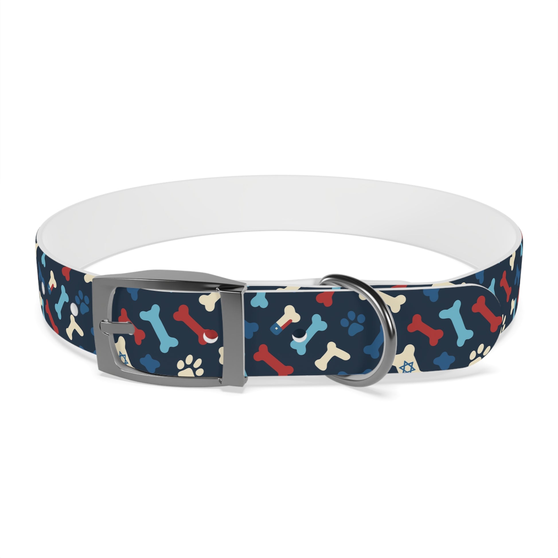 Seamless Bone Dog Collar - American Zionist
