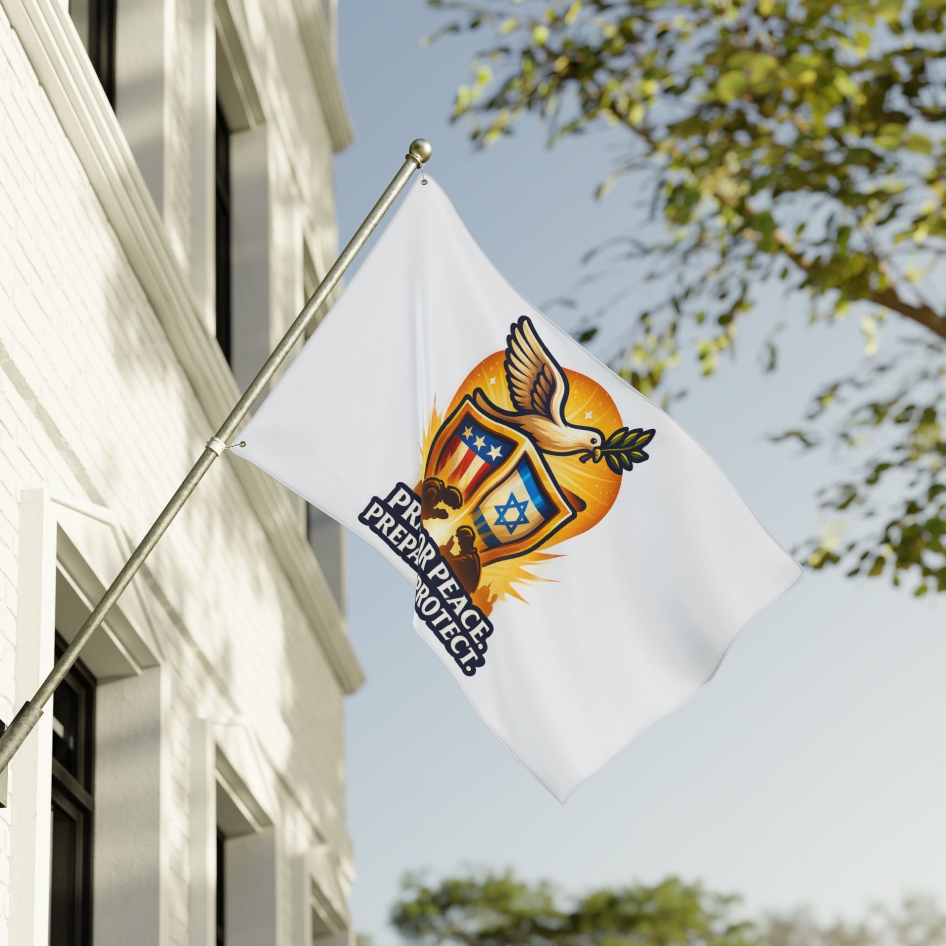 Pray For Peace Double Sided Flag - American Zionist