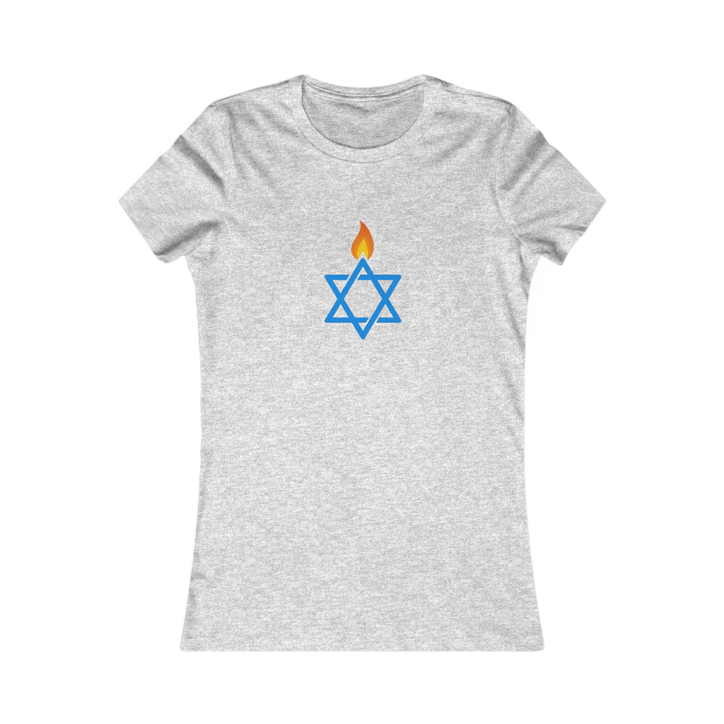 Fire Stars Of David Women's Favorite Tee - American Zionist