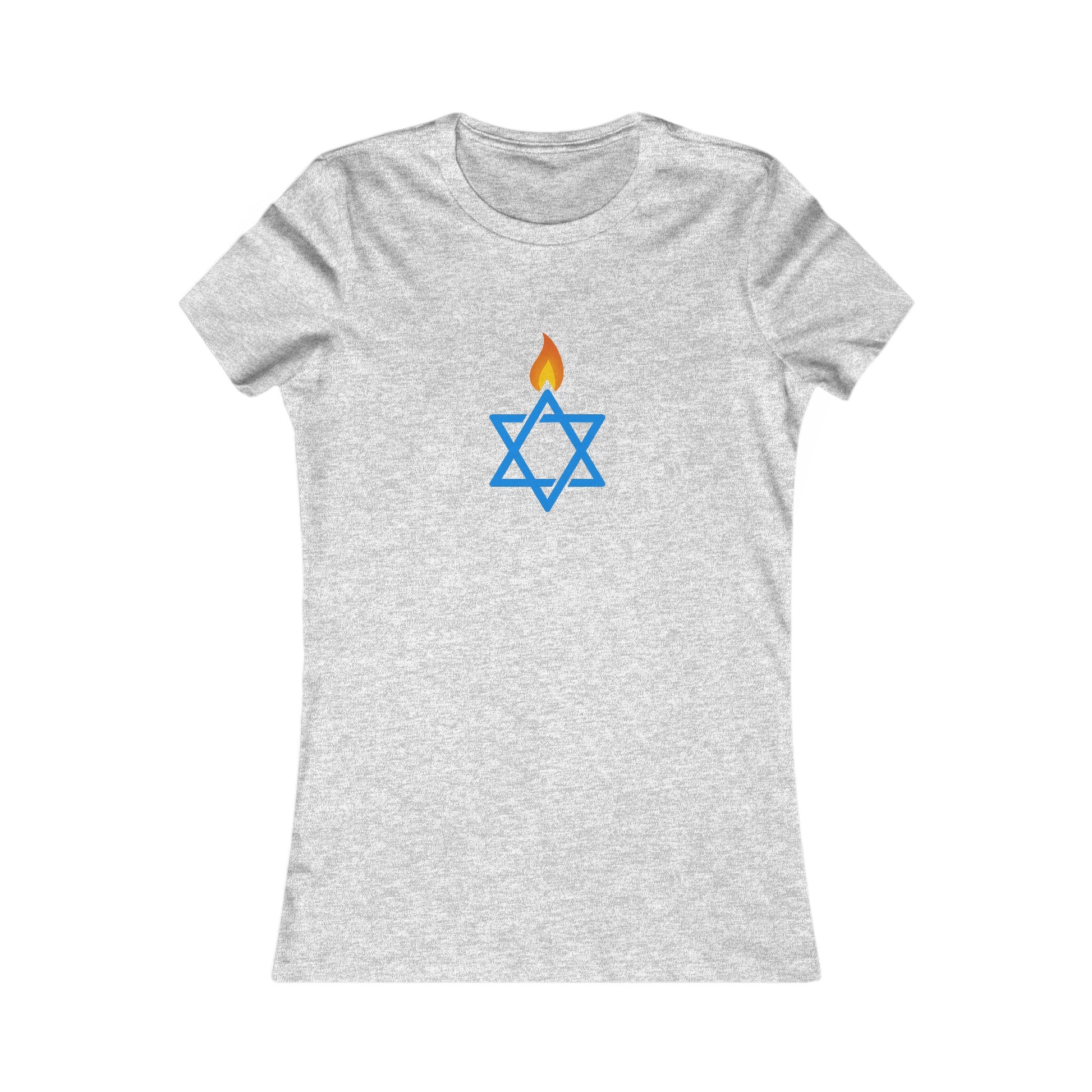 Fire Stars Of David Women's Favorite Tee - American Zionist