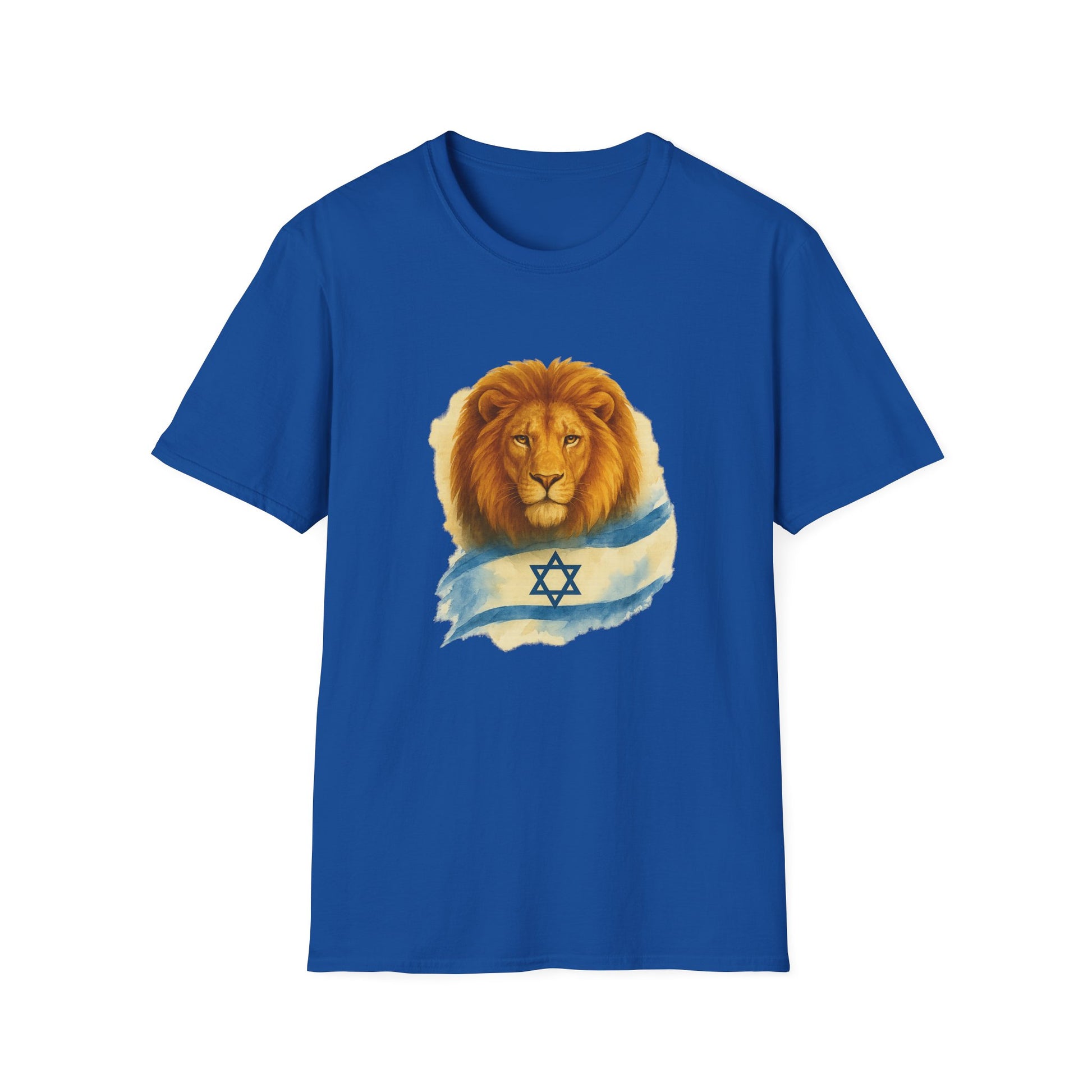 Lion Of Israel Unisex Softstyle T-Shirt - American Zionist