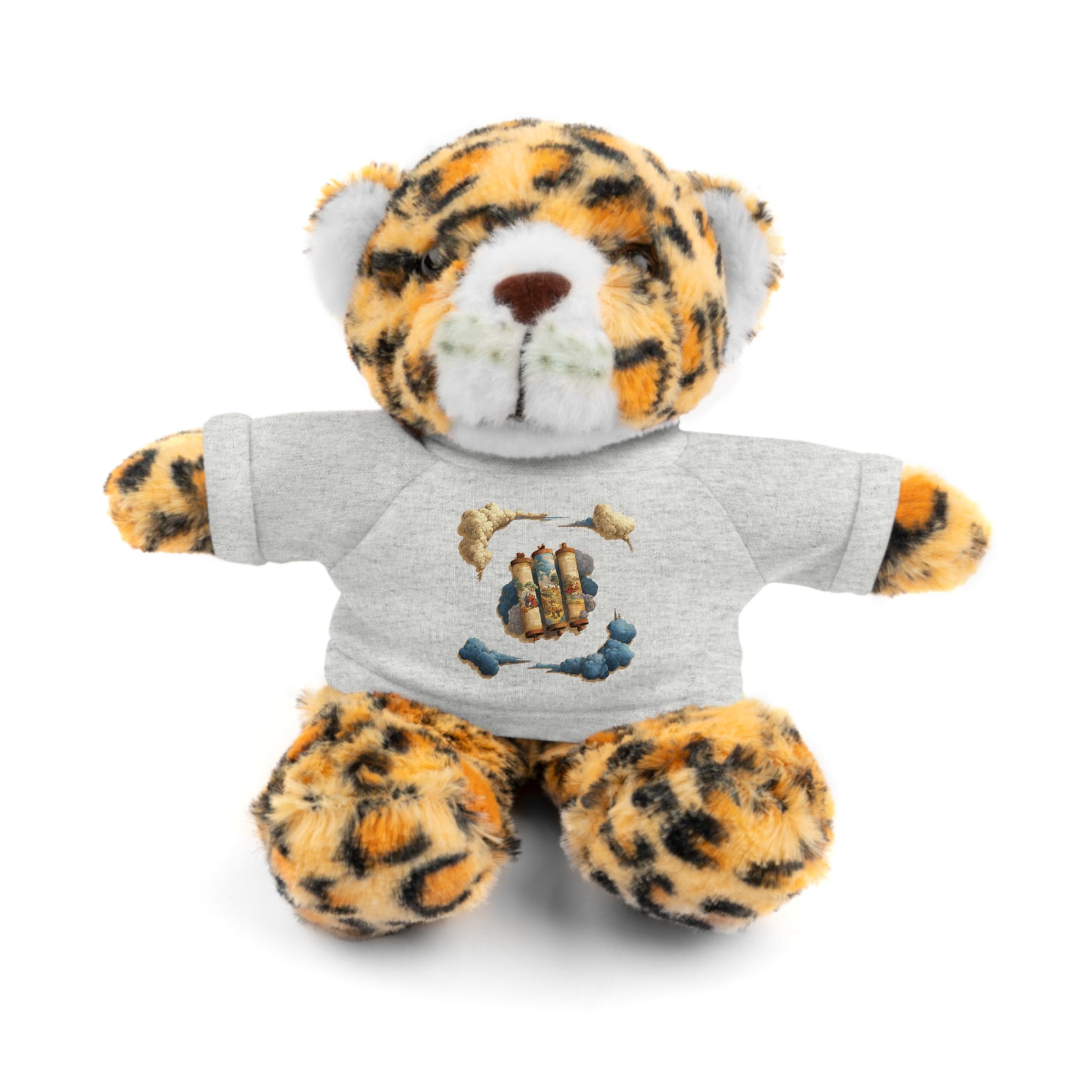 Cloudy Scroll Of Moses Stuffed Animals with Tee - American Zionist