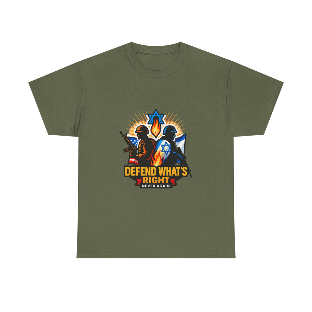Defend Whats Right Unisex Heavy Cotton Tee - American Zionist