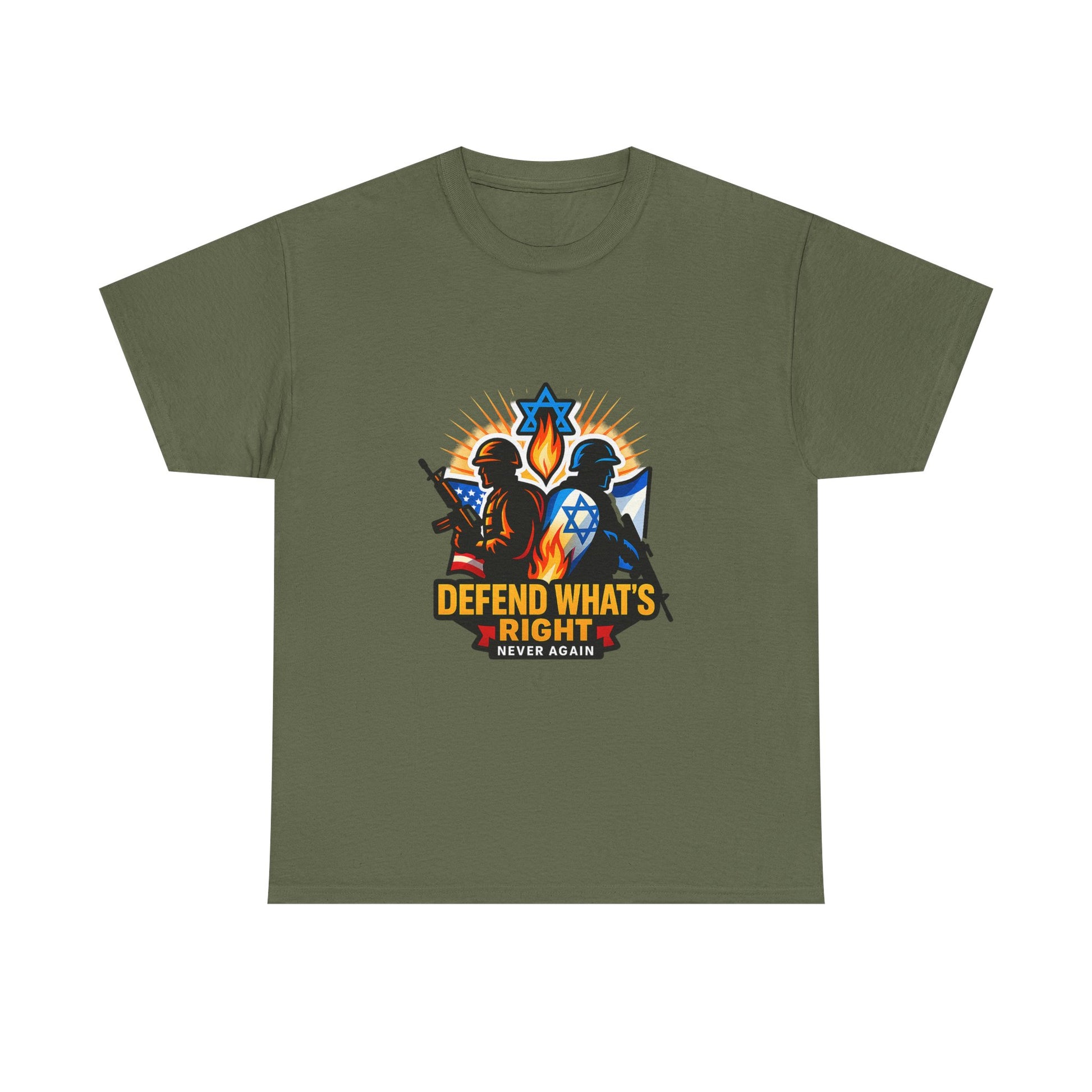 Defend Whats Right Unisex Heavy Cotton Tee - American Zionist