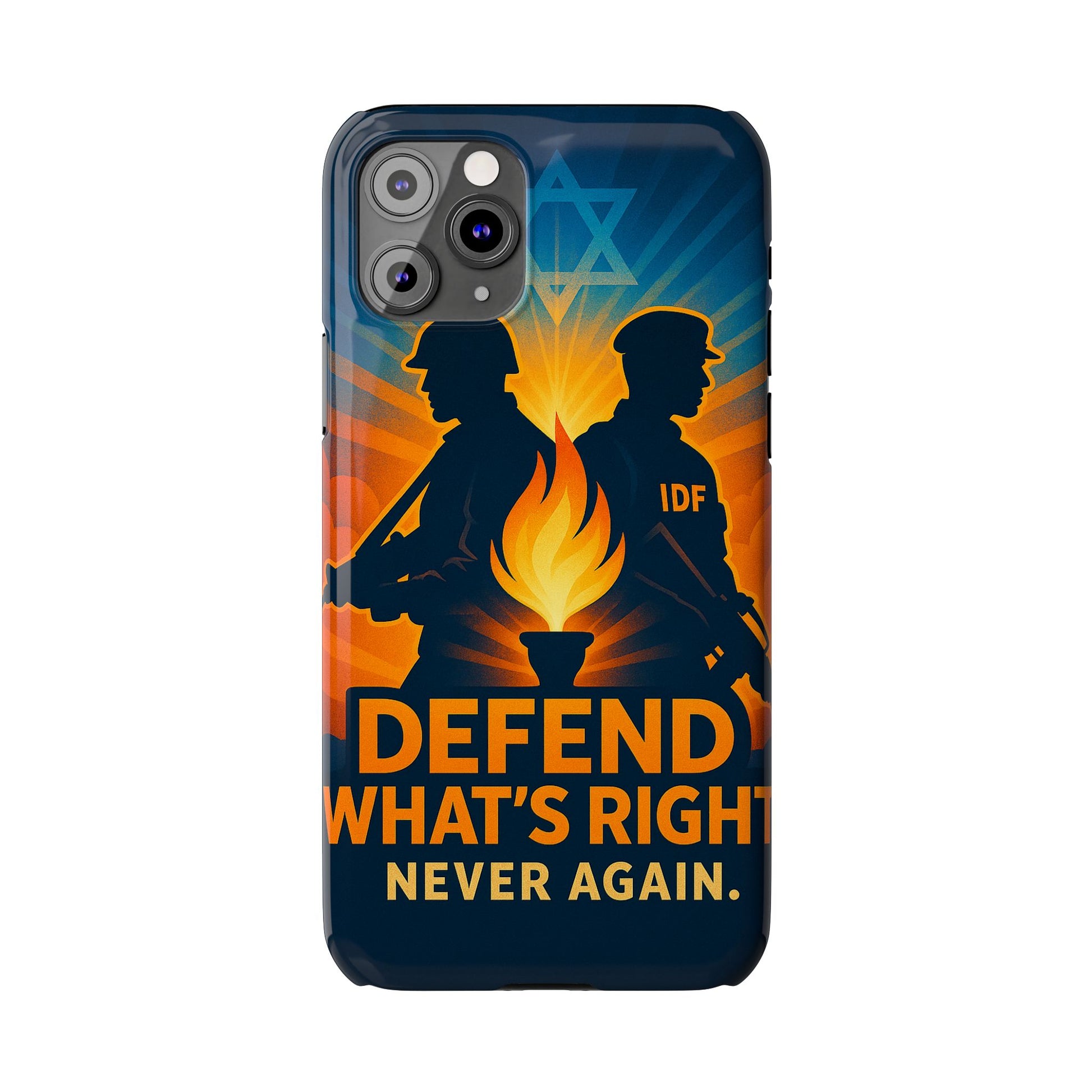 Defend What's Right Slim Phone Cases - American Zionist