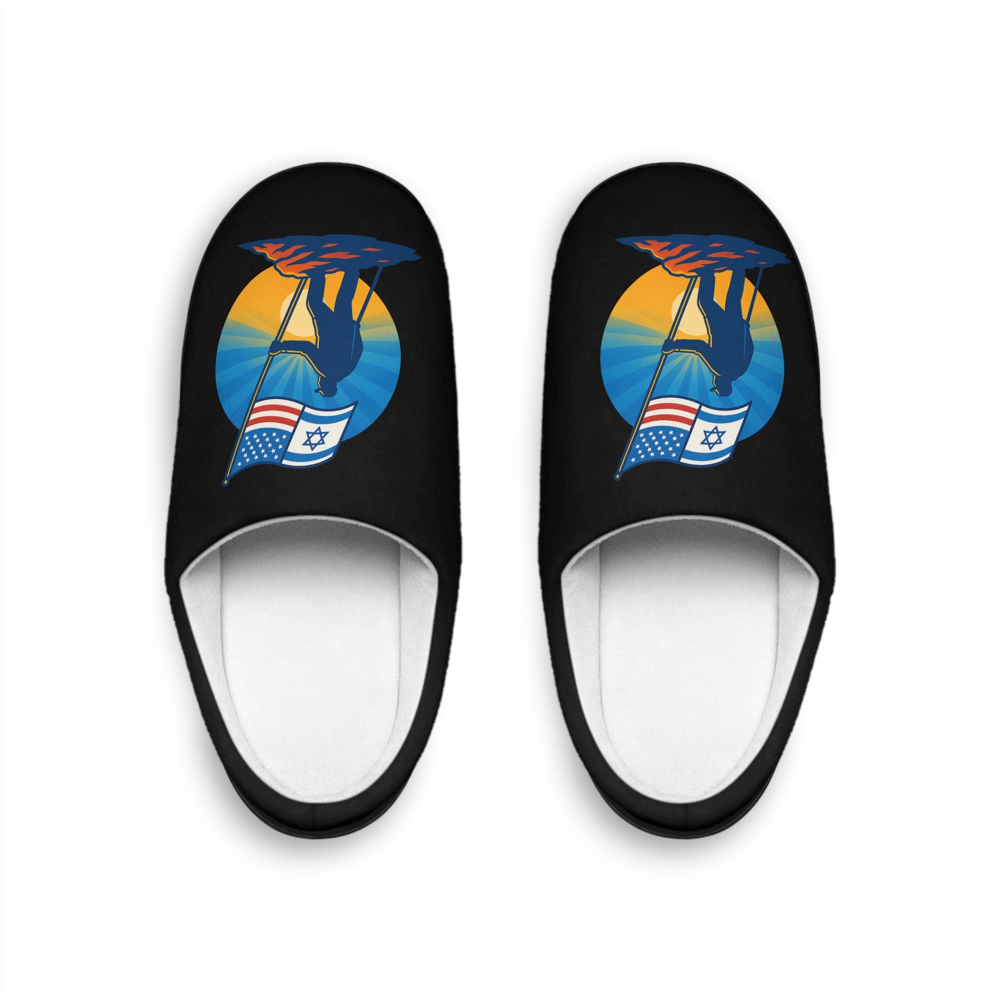 Grandpa Stands Tall Men's Indoor Slippers - American Zionist