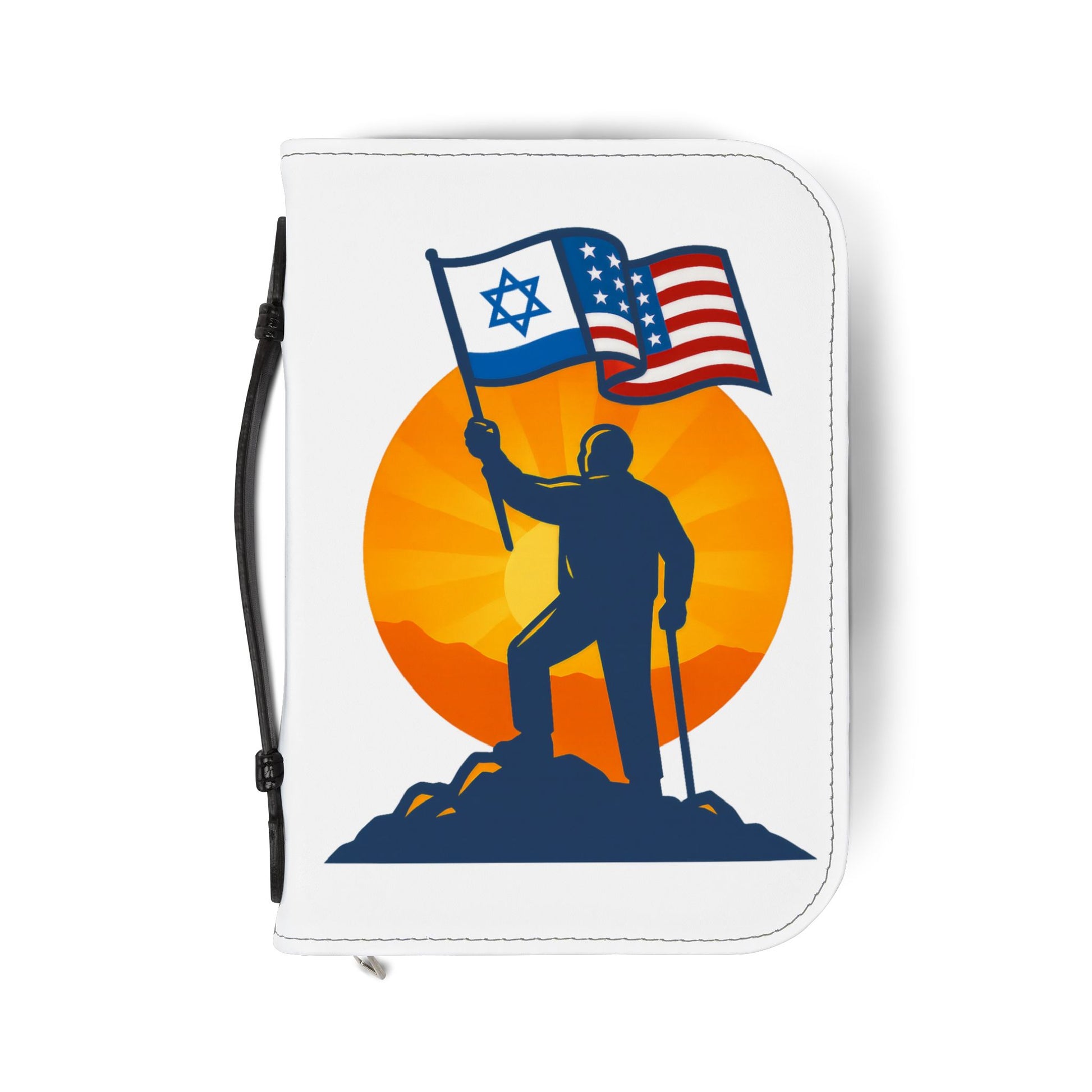 Grandpa Stands for Freedom Bible Cover - American Zionist