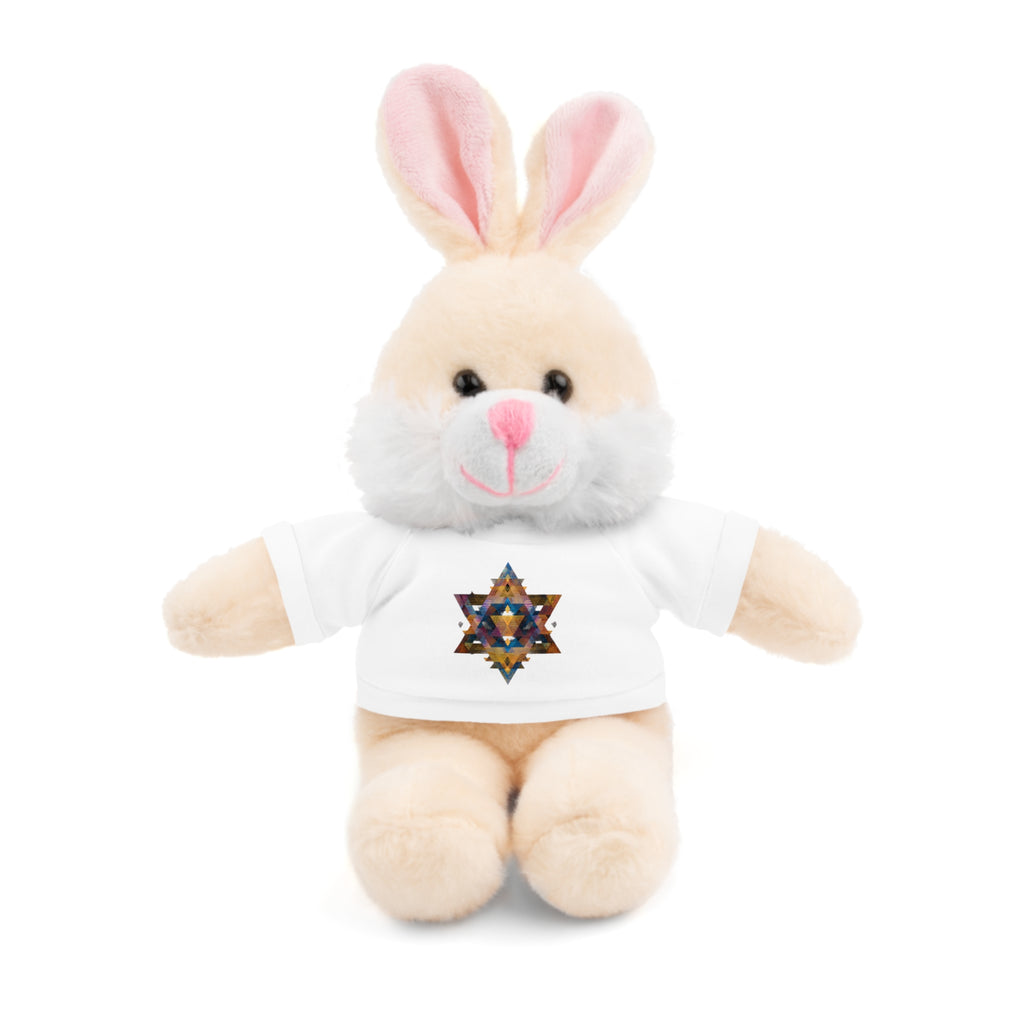 Star Of David Geometric Stuffed Animals with Tee - American Zionist