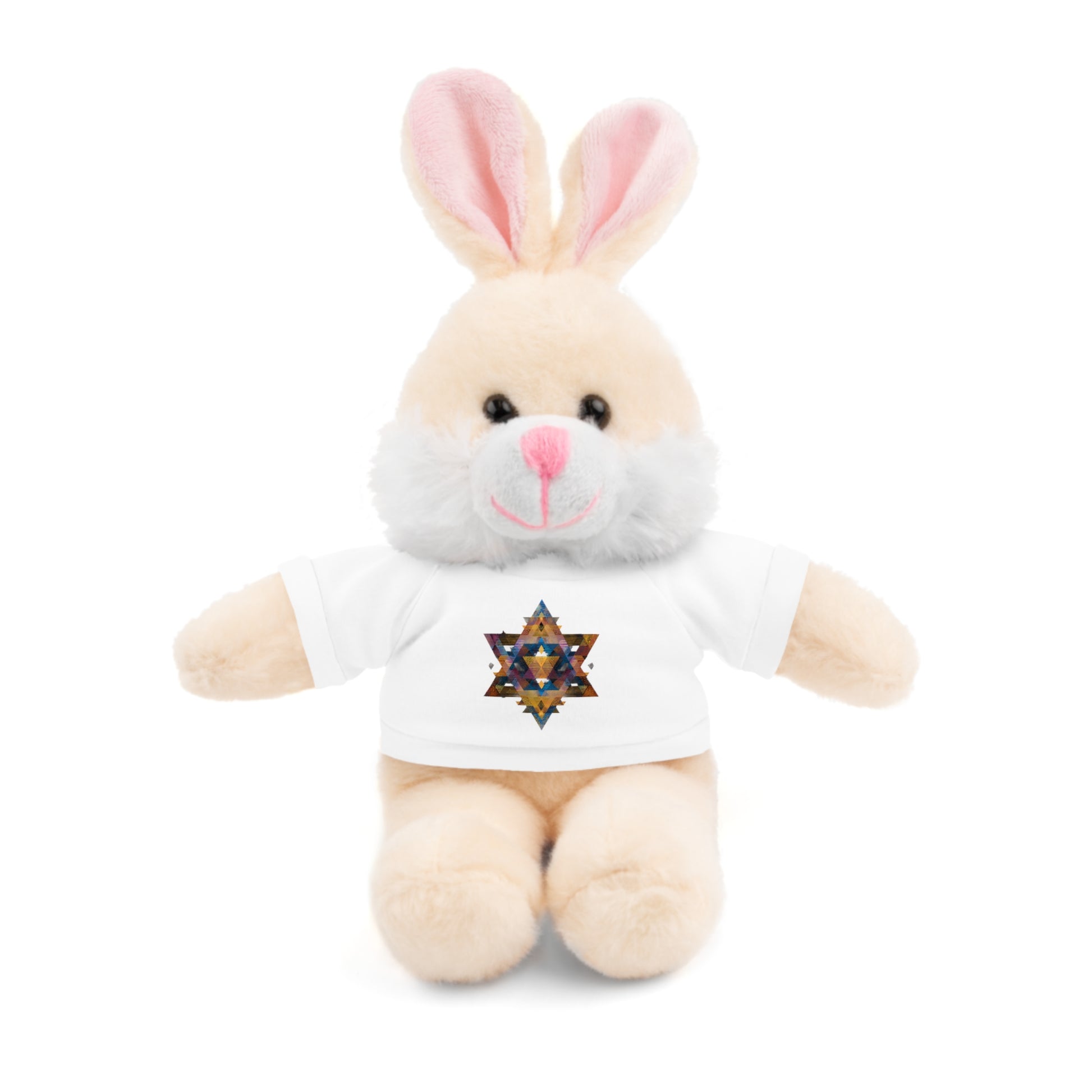 Star Of David Geometric Stuffed Animals with Tee - American Zionist