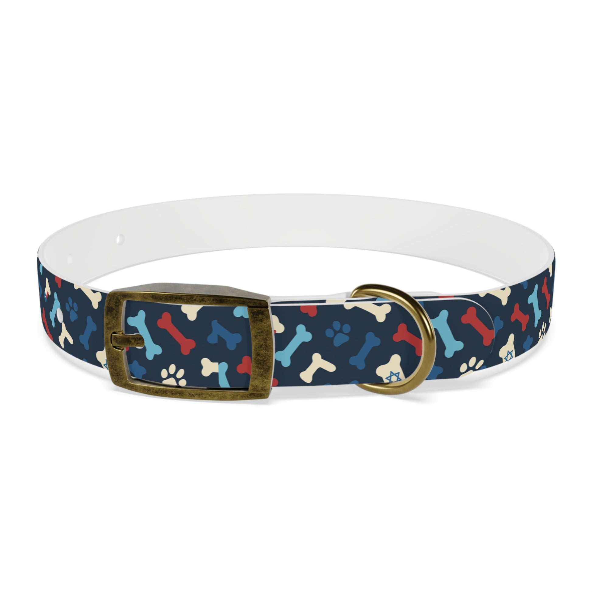 Seamless Bone Dog Collar - American Zionist
