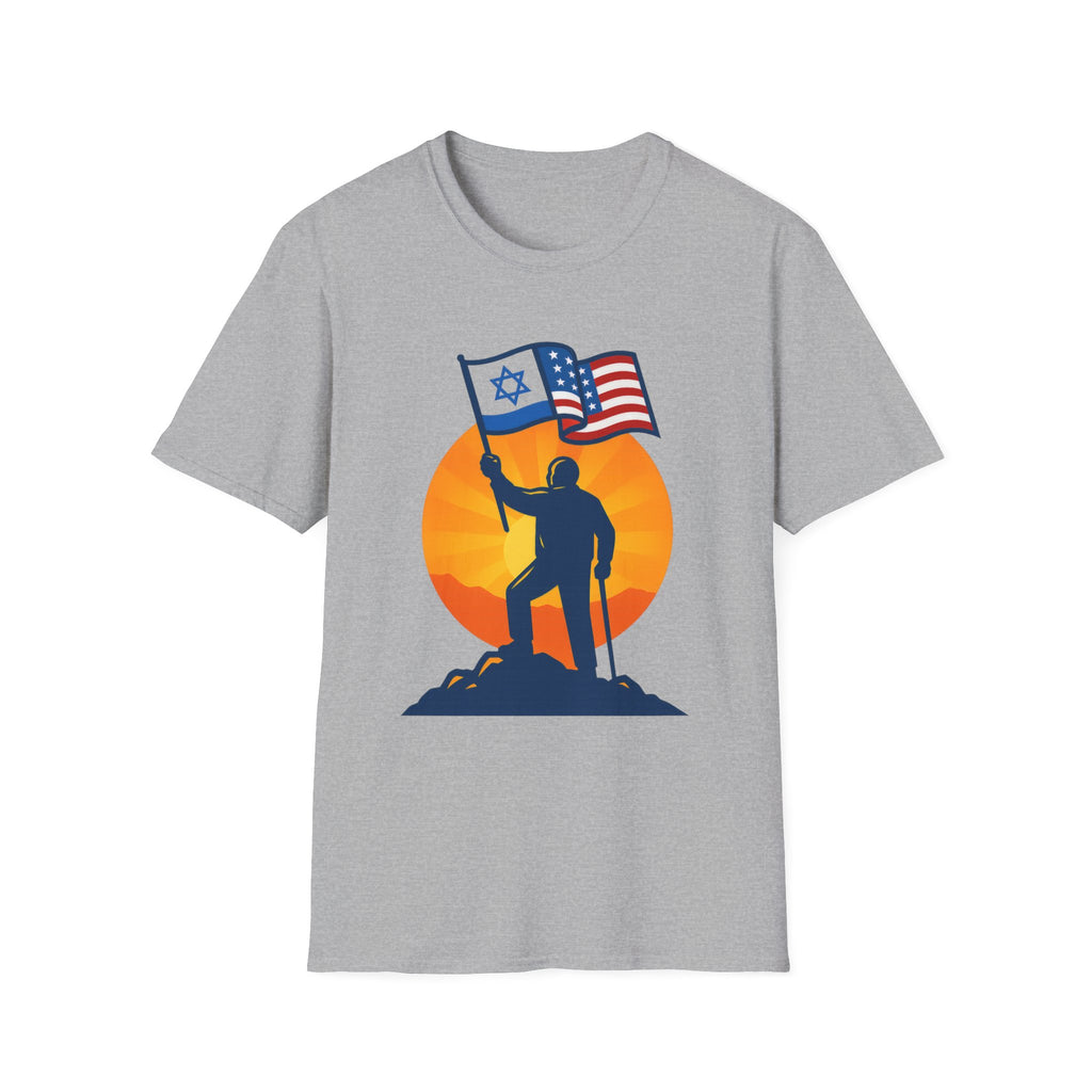 Grandpa Stands for Freedom Softstyle T-Shirt - American Zionist