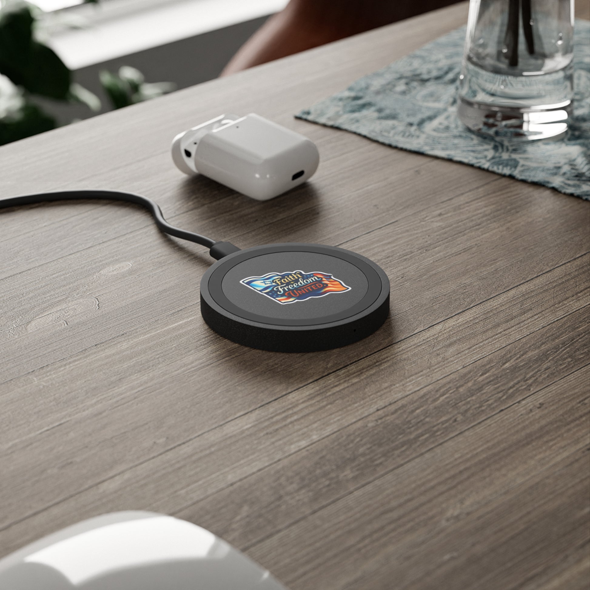 Faith Freedom United Quake Wireless Charging Pad - American Zionist