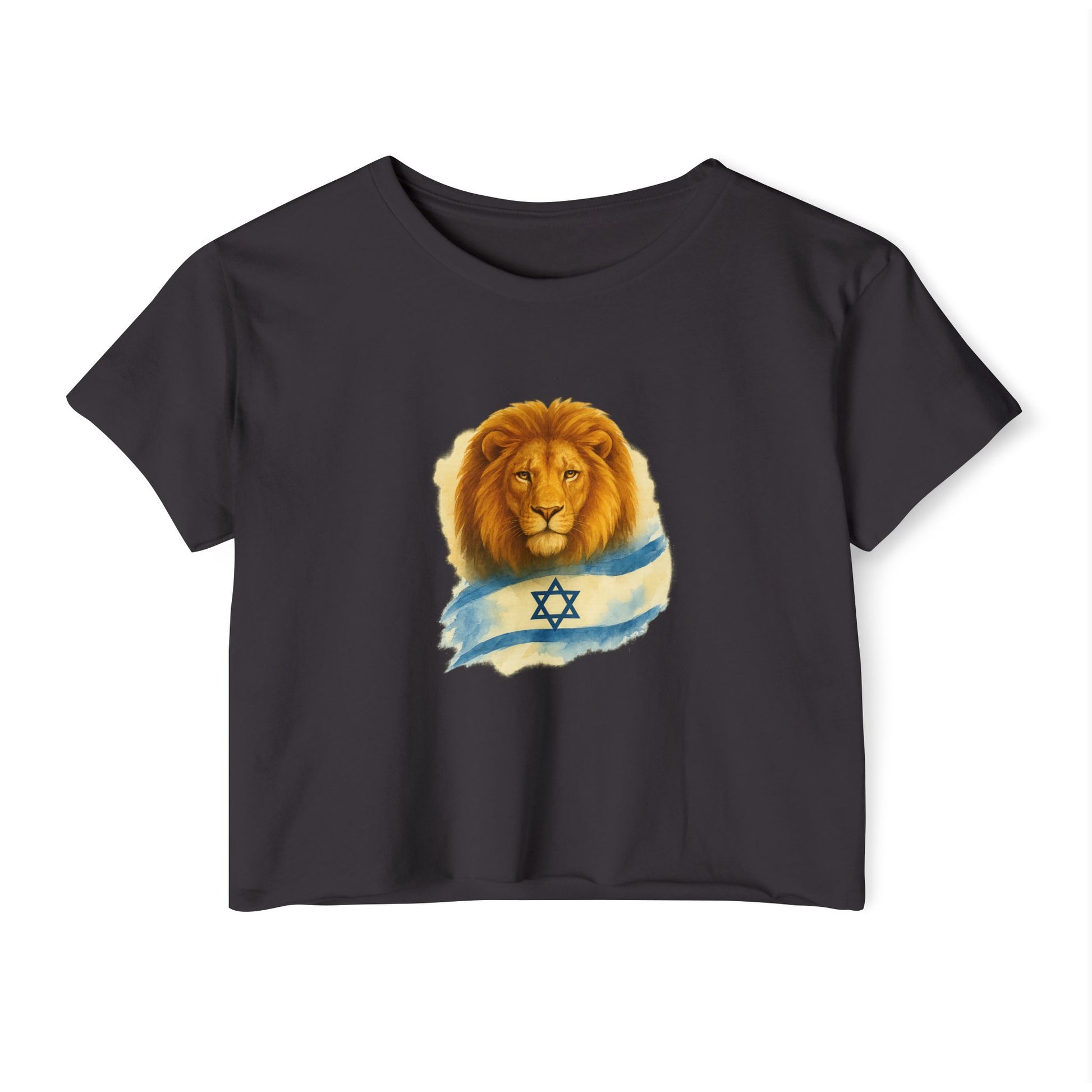 Lion Of Israel Women's Festival Crop Top - American Zionist