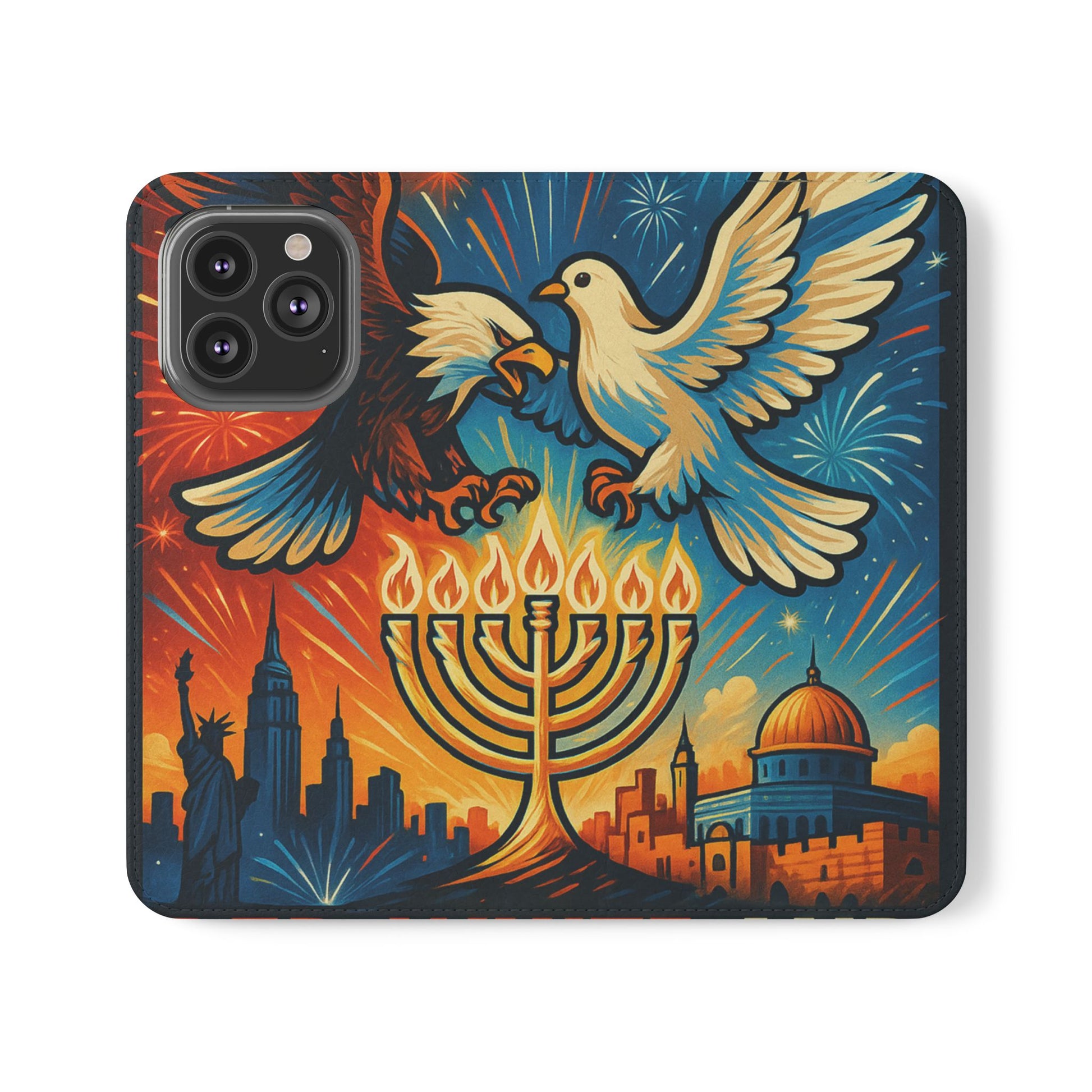 Red White and Blue Flip Cases - American Zionist