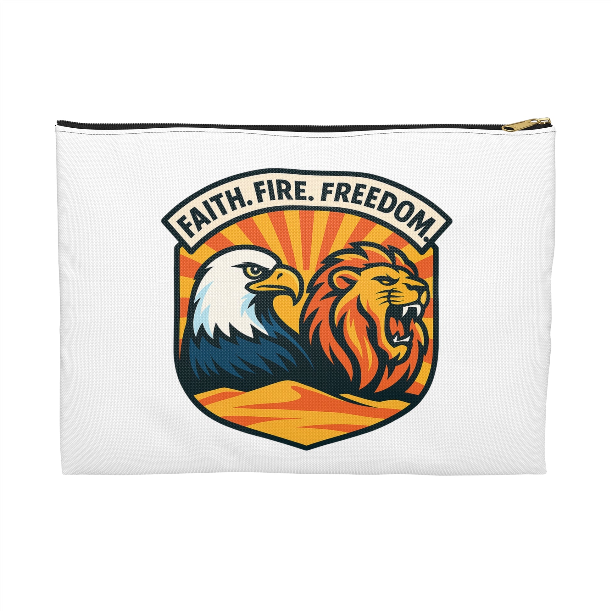 Lions Eagles Rise Accessory Pouch - American Zionist