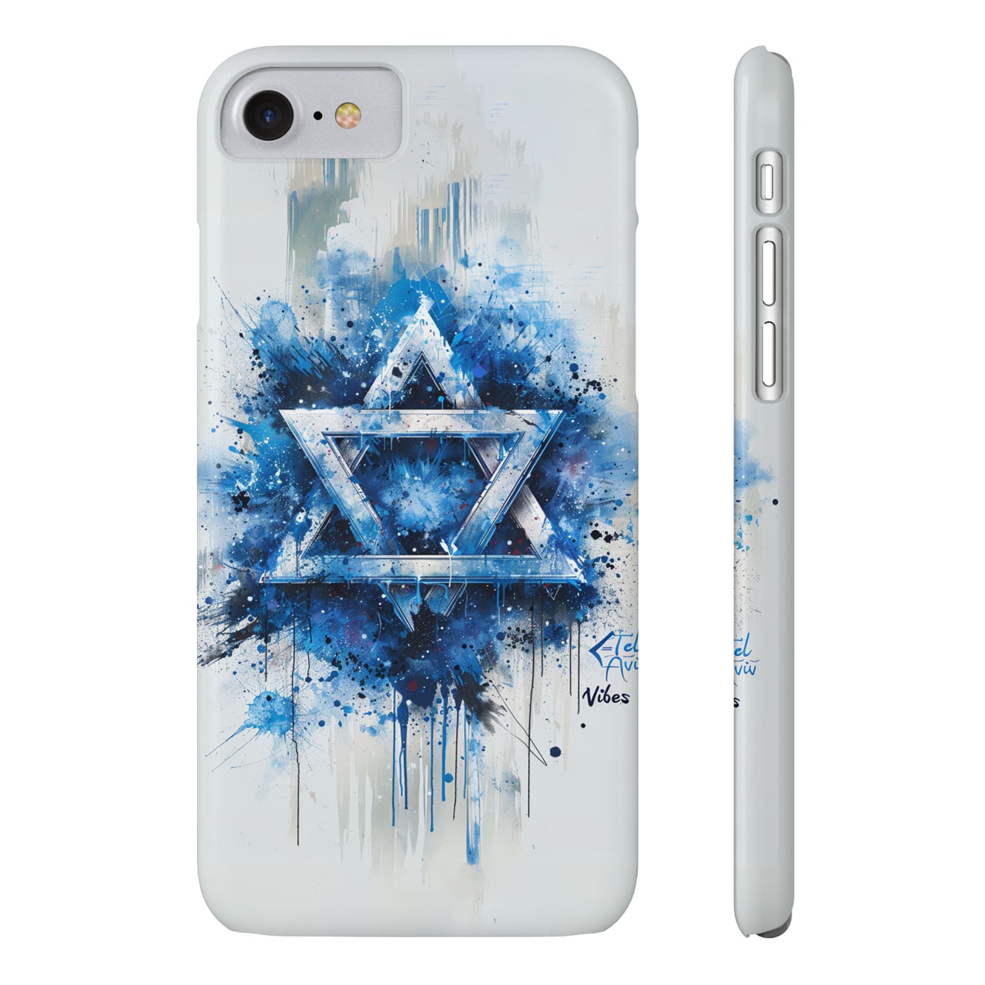 Graffiti Star of David Slim Phone Cases - American Zionist