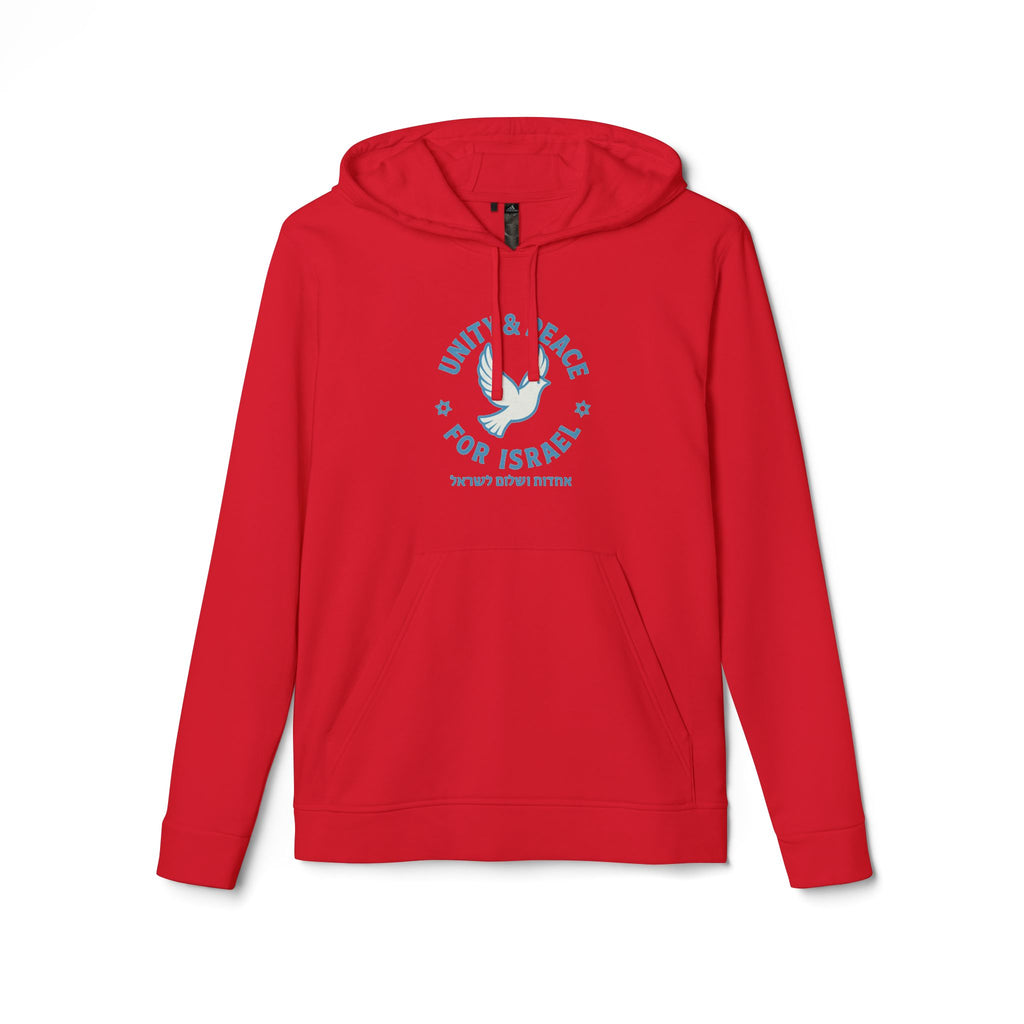 Unity Peace For Israel Adidas Unisex Fleece Hoodie - American Zionist