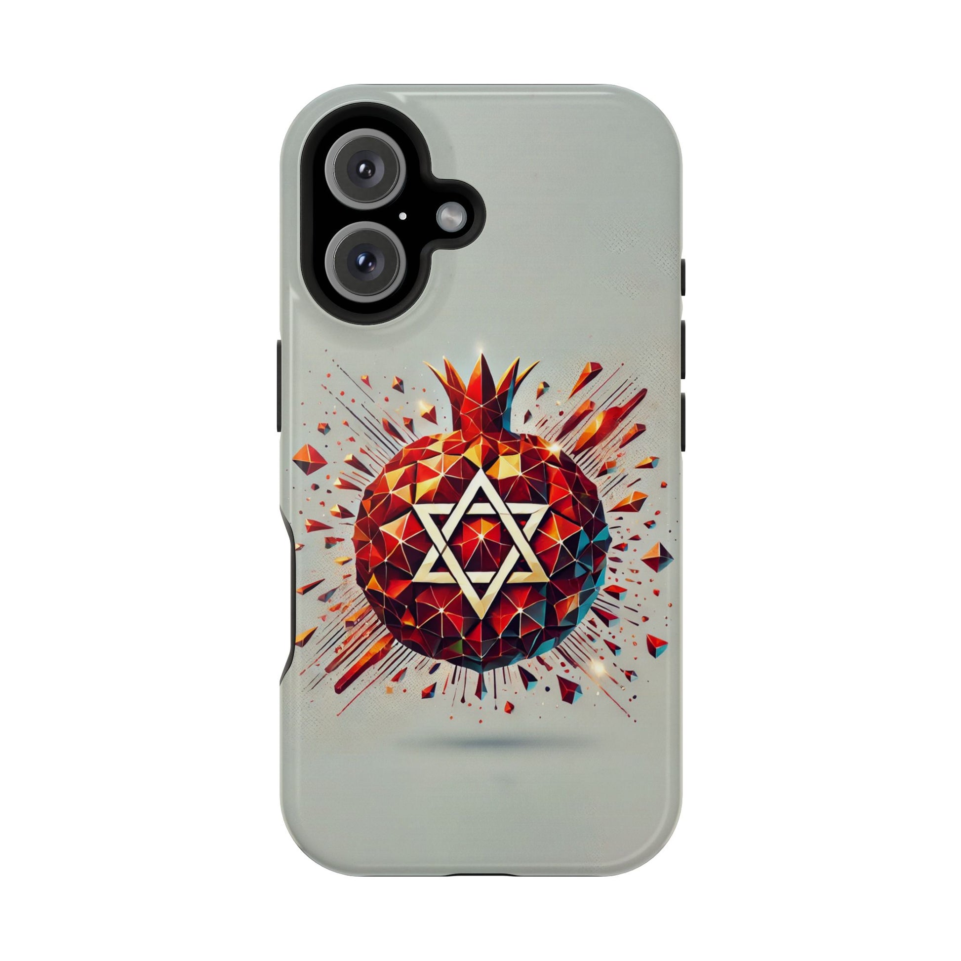 Pomegranate Star of David Magnetic Tough Cases - American Zionist