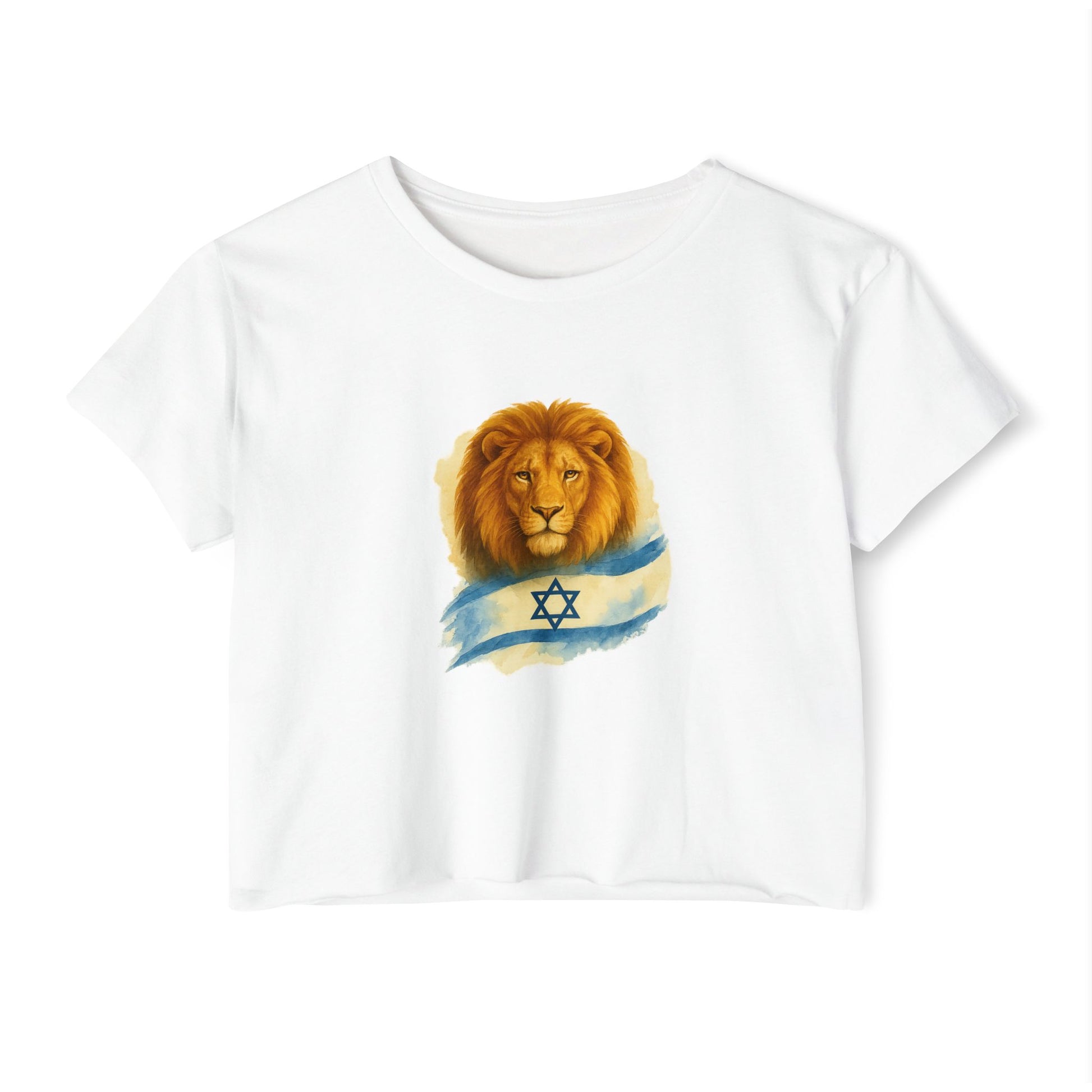 Lion Of Israel Women's Festival Crop Top - American Zionist
