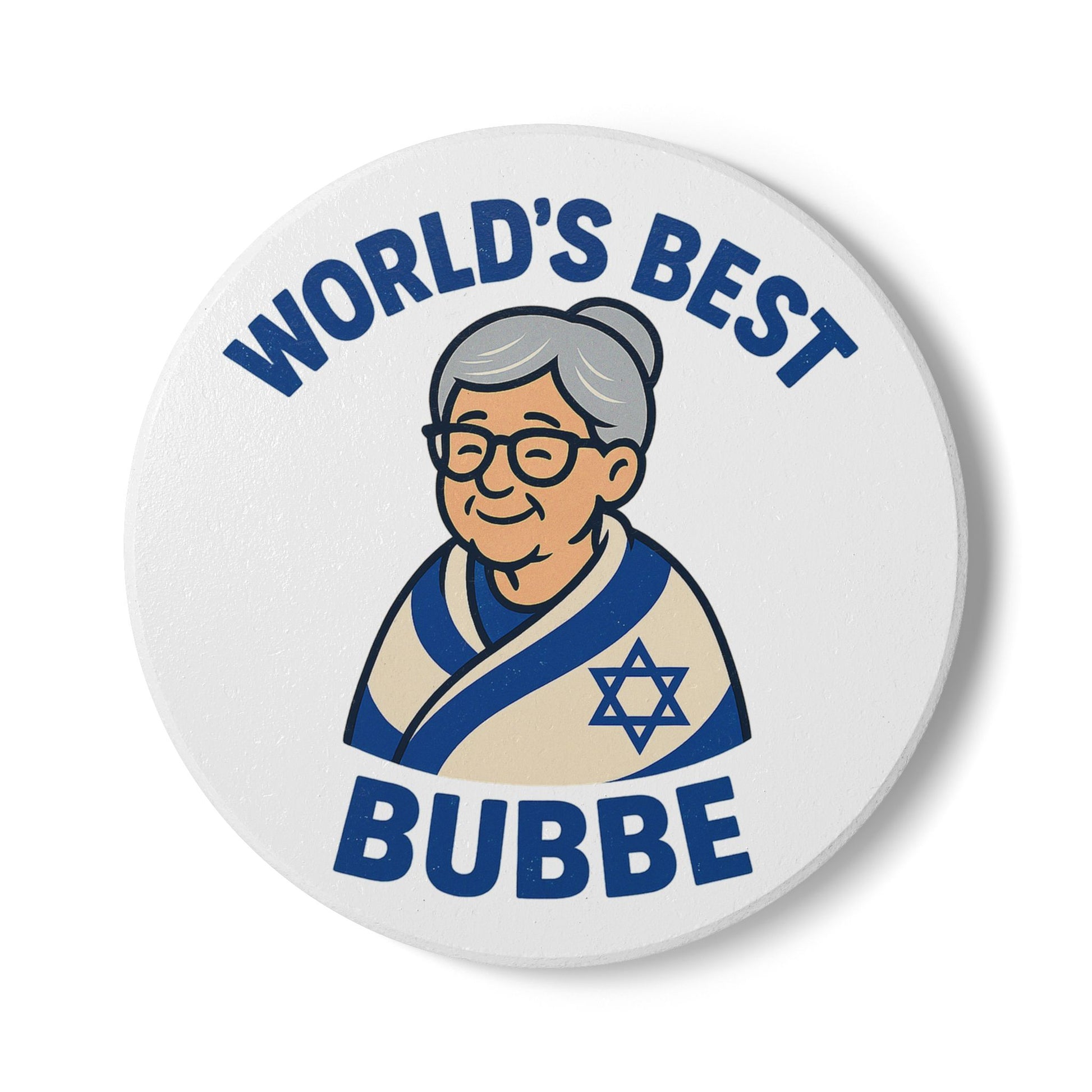 Best Bubbe Ceramic Coaster - American Zionist