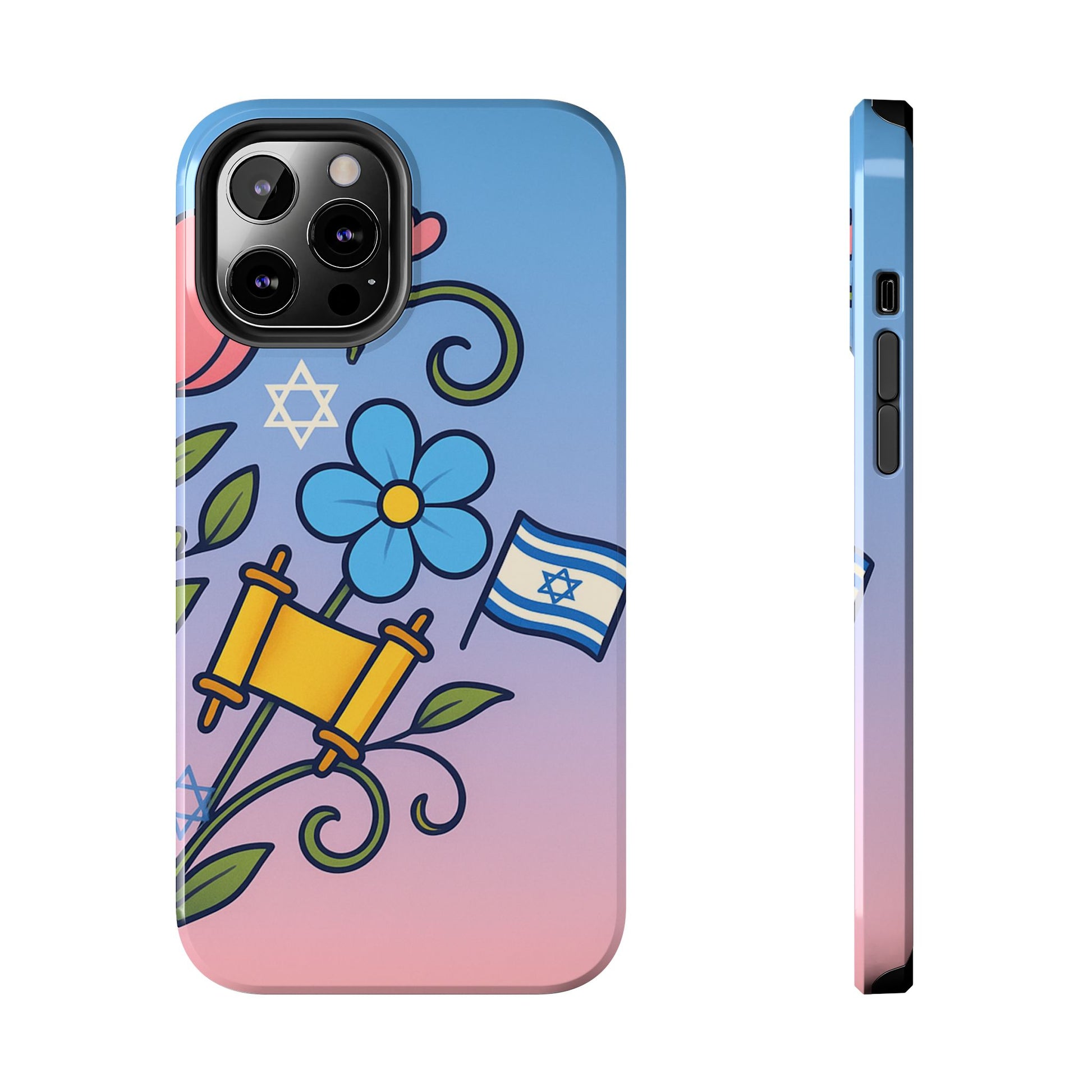 Flourish with Freedom Tough Phone Cases - American Zionist