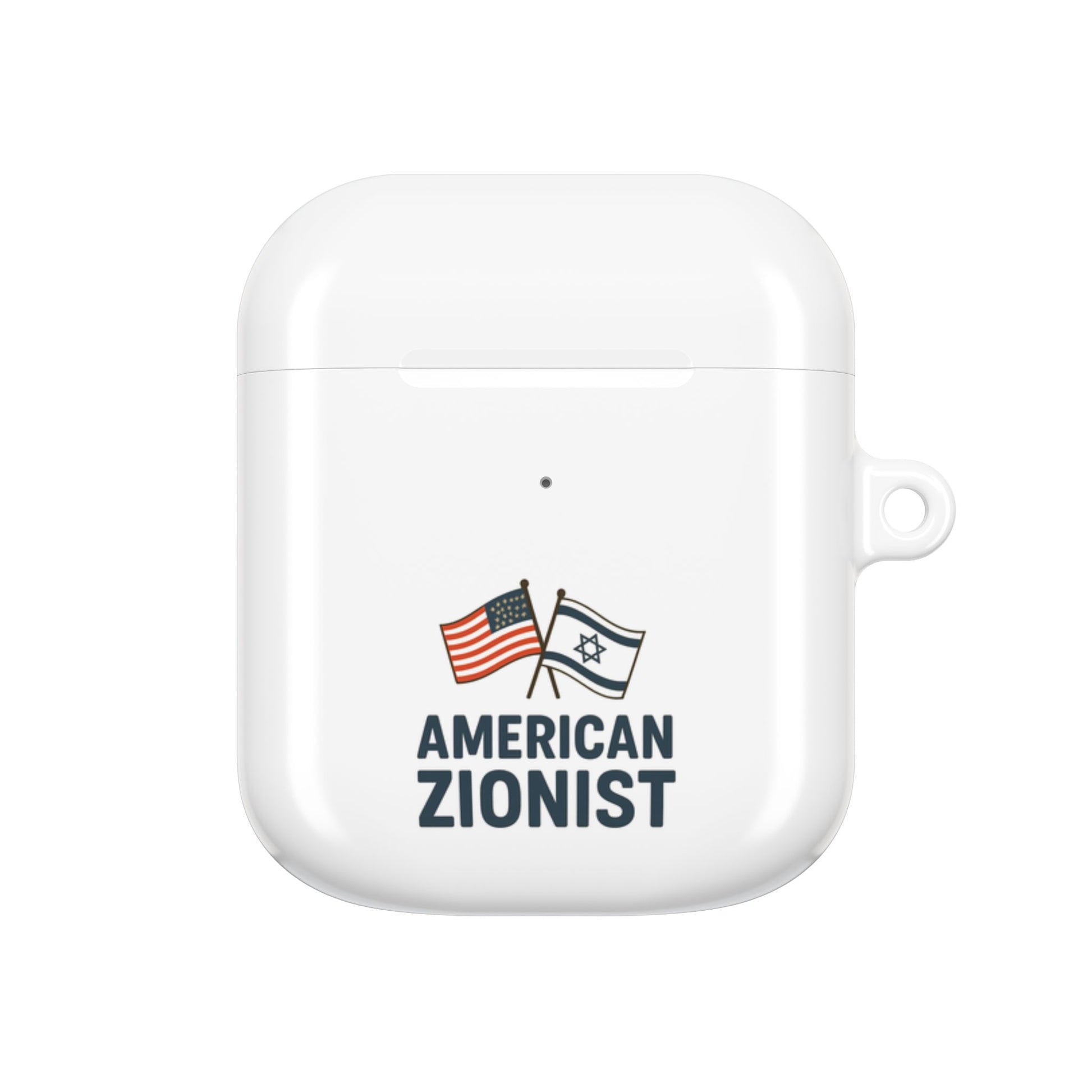 American Zionist: Two Flags AirPod Case - American Zionist