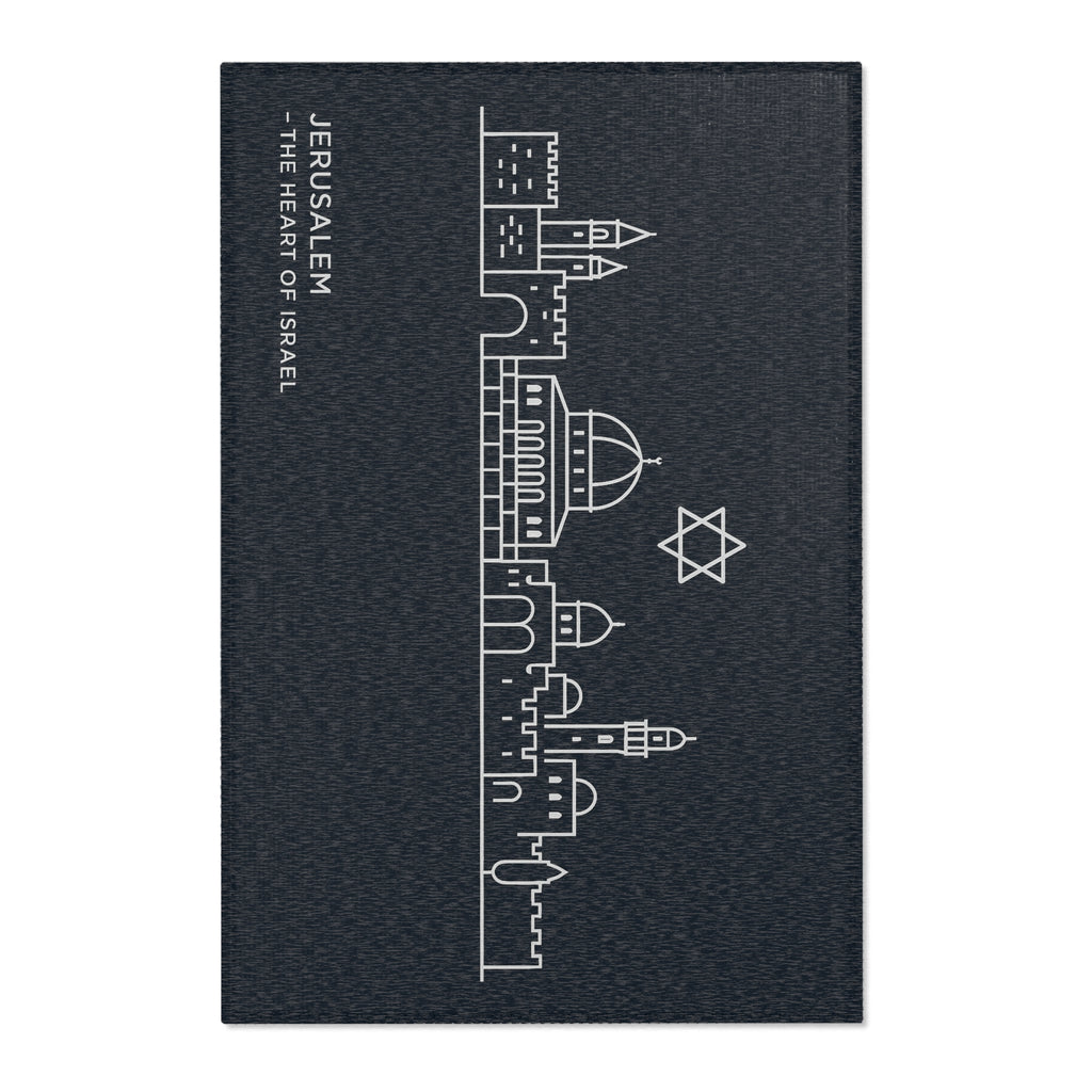 Jerusalem The Heart Of Israel Area Rugs - American Zionist