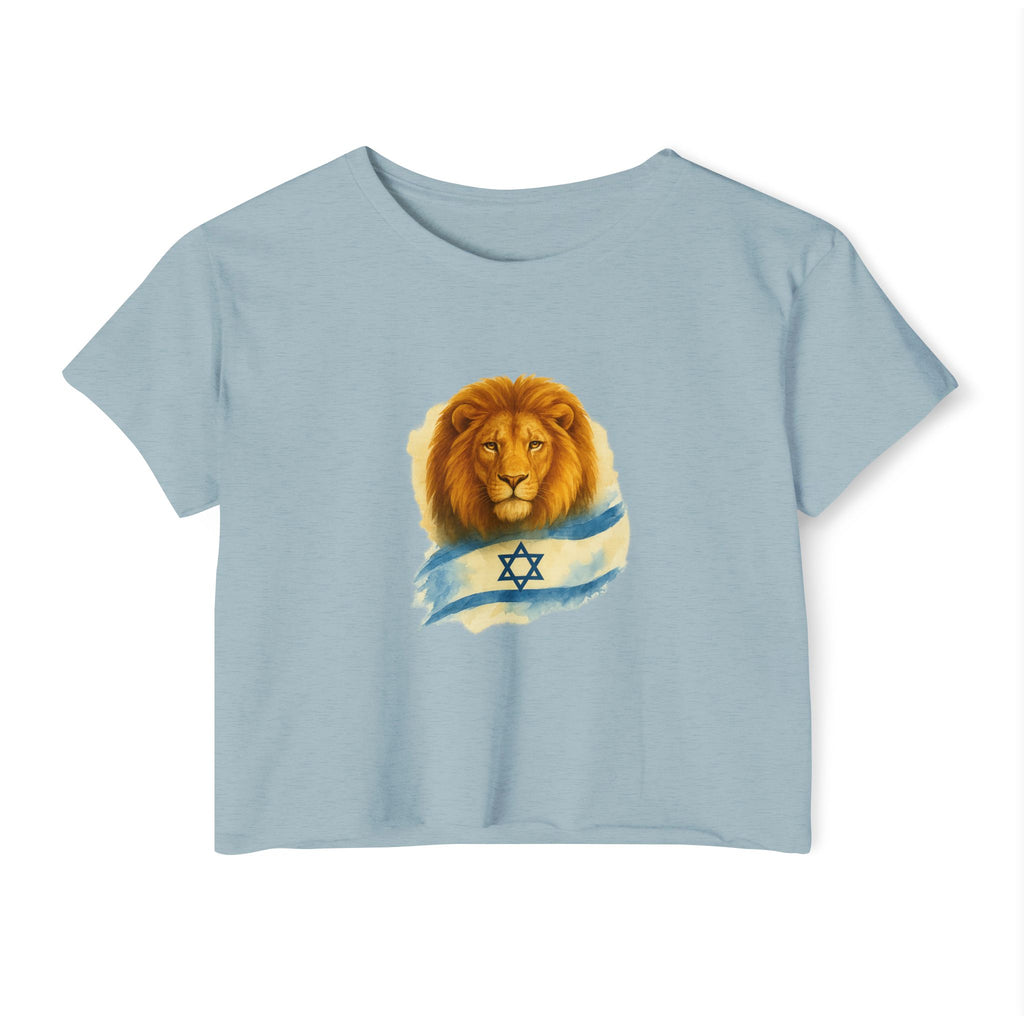 Lion Of Israel Women's Festival Crop Top - American Zionist