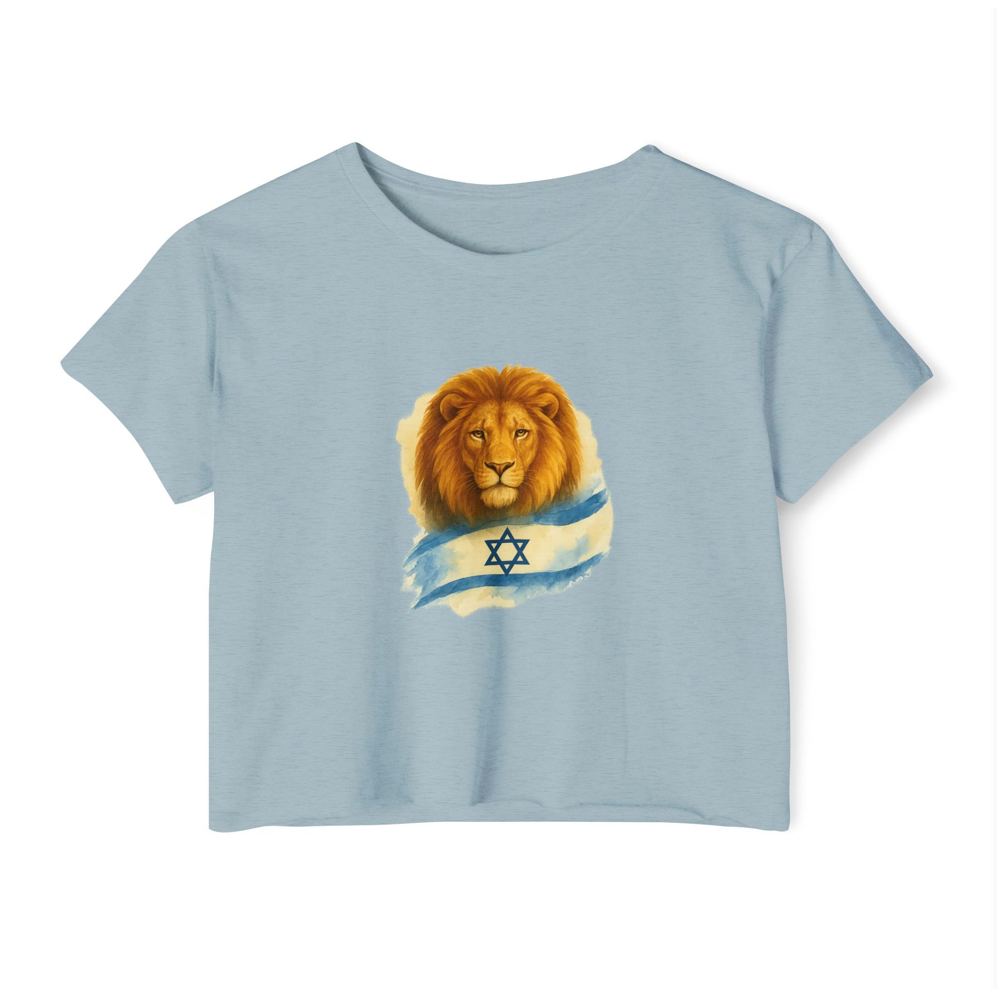 Lion Of Israel Women's Festival Crop Top - American Zionist