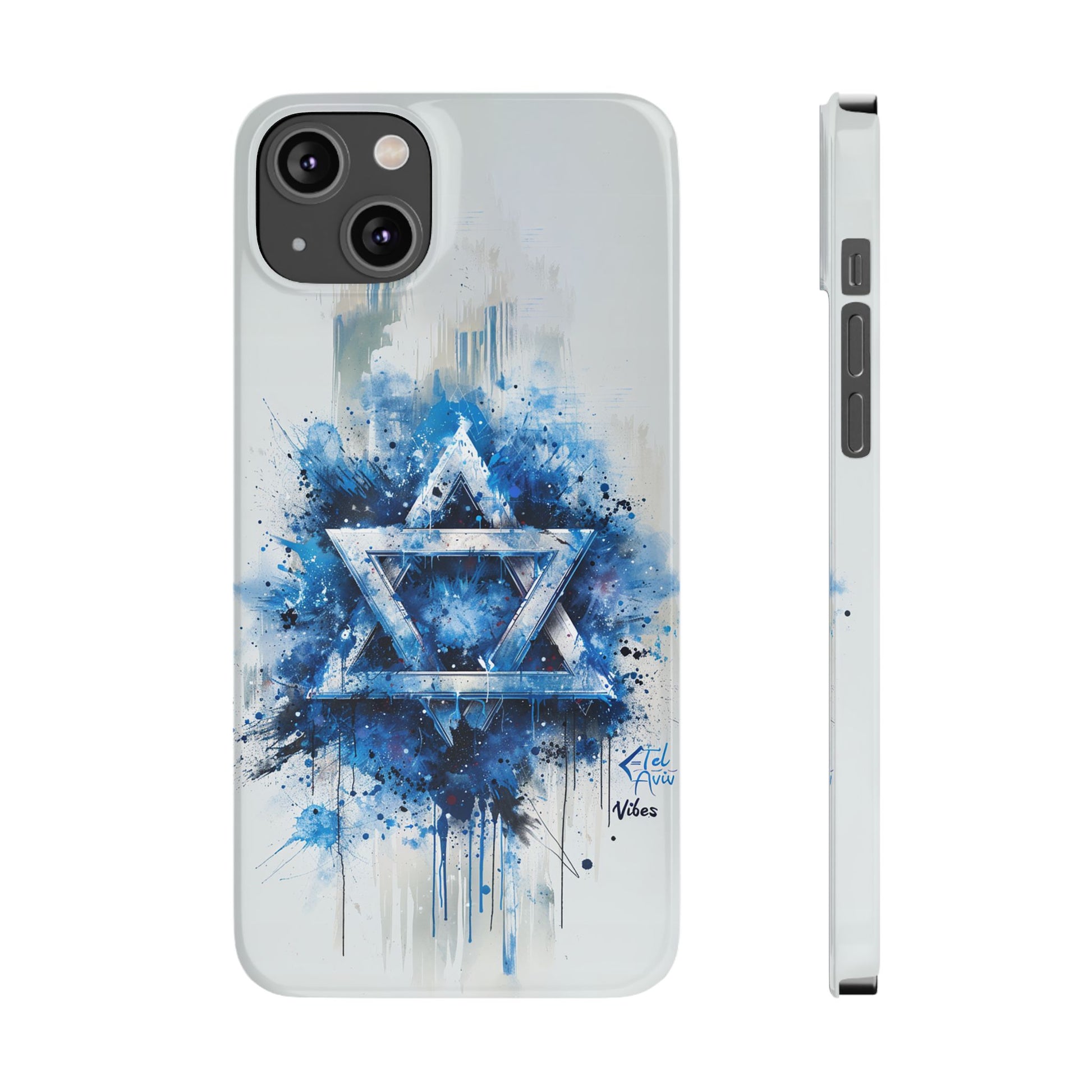 Graffiti Star of David Slim Phone Cases - American Zionist