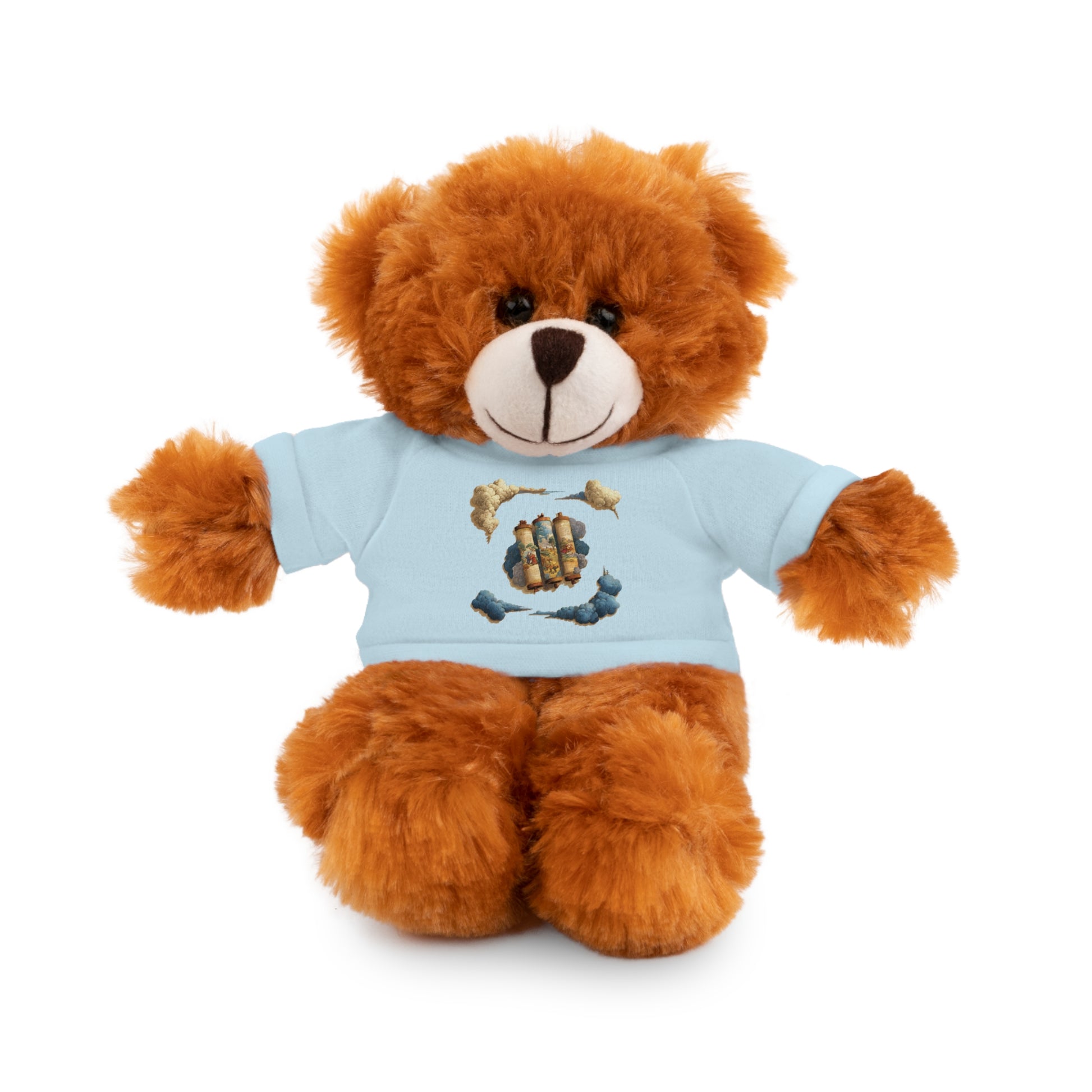 Cloudy Scroll Of Moses Stuffed Animals with Tee - American Zionist