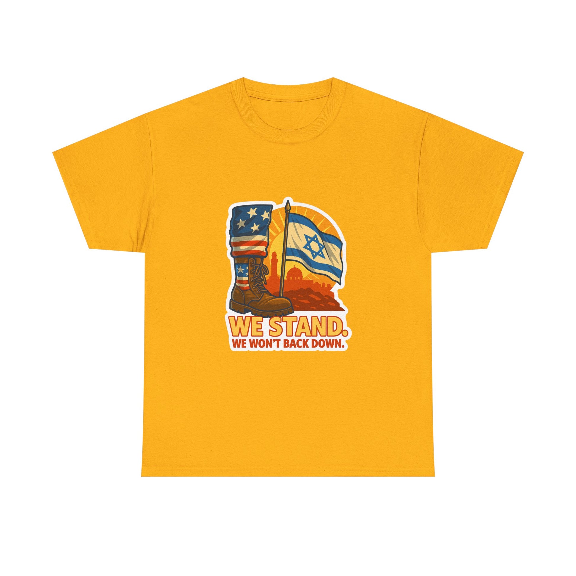 We Stand Unisex Heavy Cotton Tee - American Zionist
