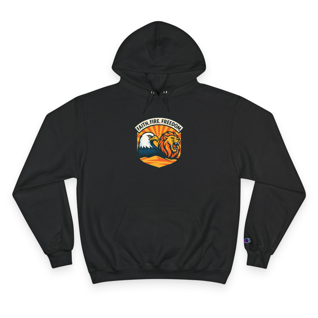 Lions Eagles Rise Champion Hoodie - American Zionist