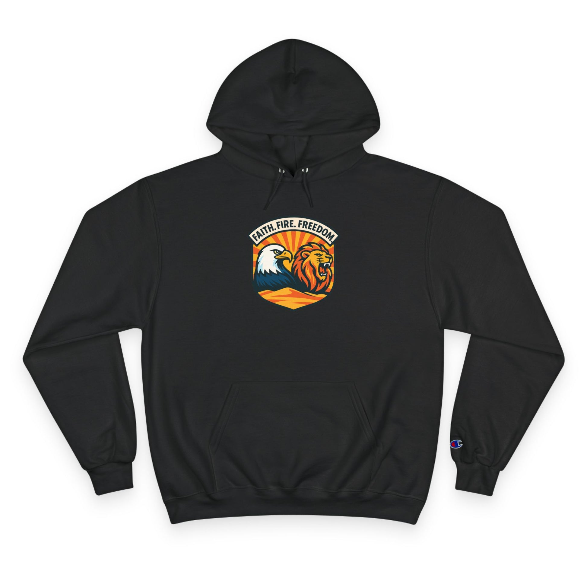 Lions Eagles Rise Champion Hoodie - American Zionist