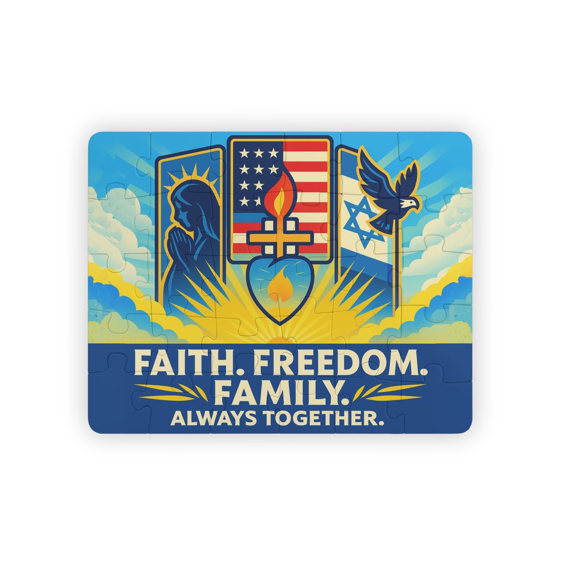 Guided By Faith's Flame Kids' Puzzle, 30 - Piece - American Zionist