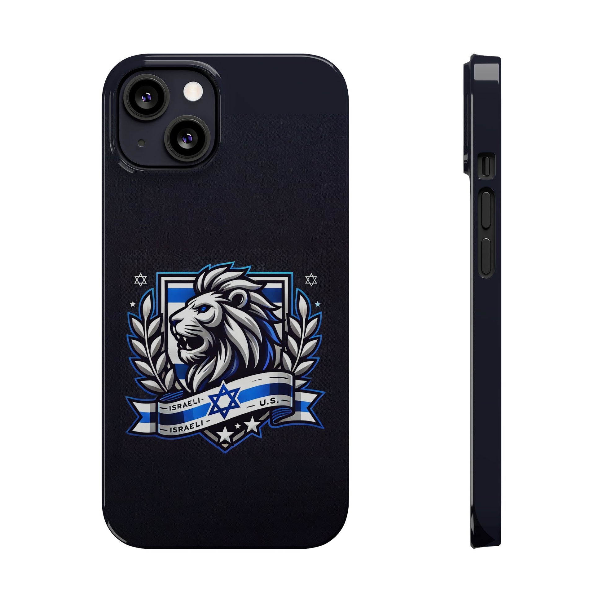 Lion of Judah Crest Slim Phone Cases - American Zionist