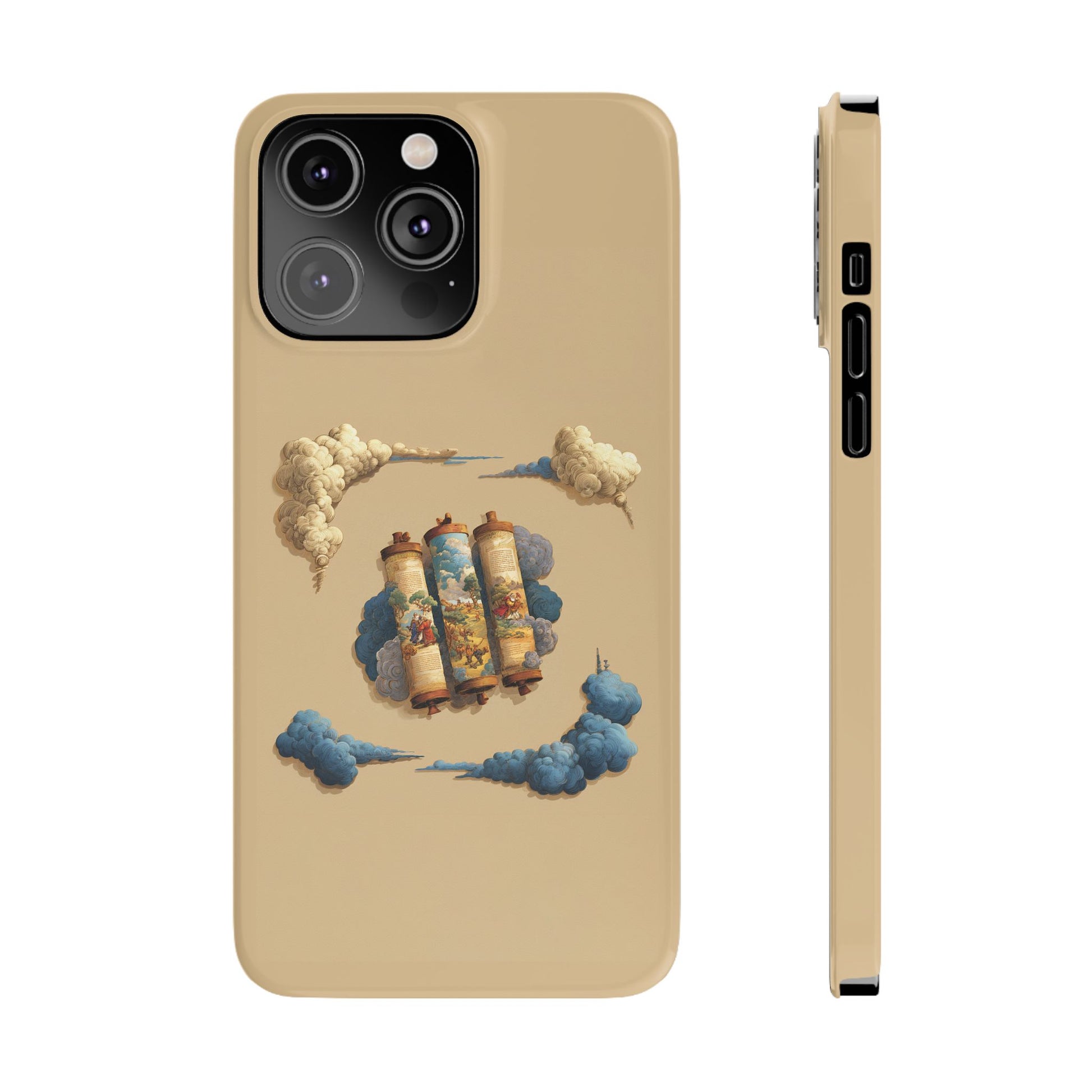 Cloudy Scroll of Moses Slim Phone Cases - American Zionist