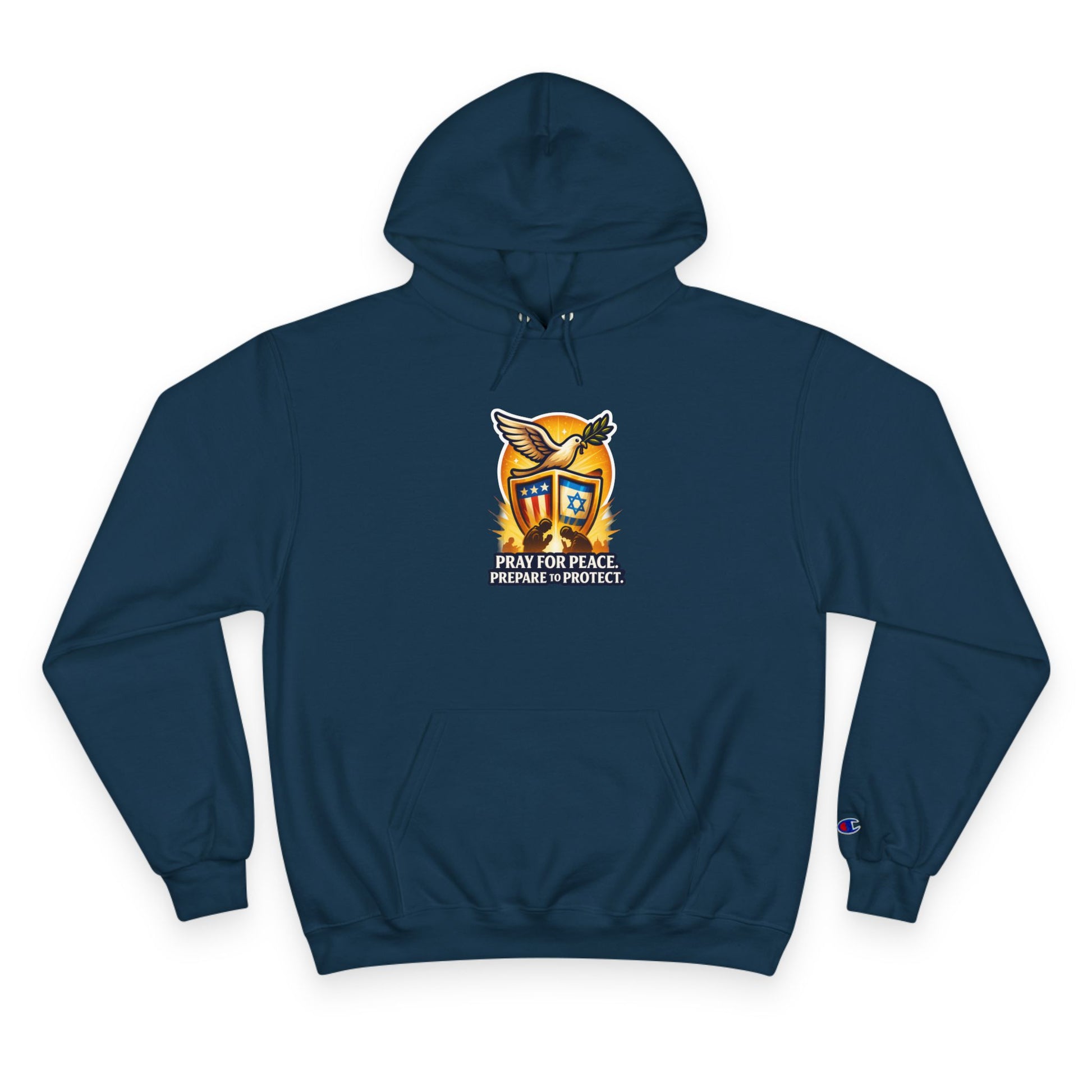 Pray For Peace Champion Hoodie - American Zionist