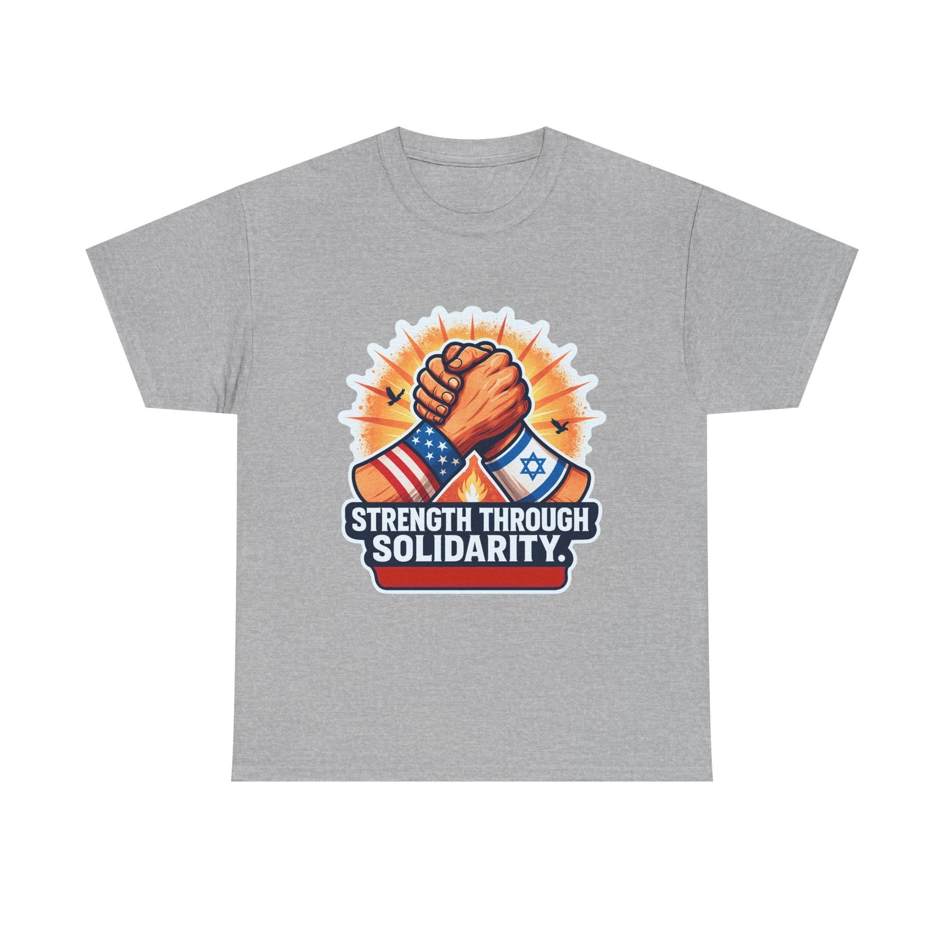 Strength Through Solidarity Unisex Heavy Cotton Tee - American Zionist
