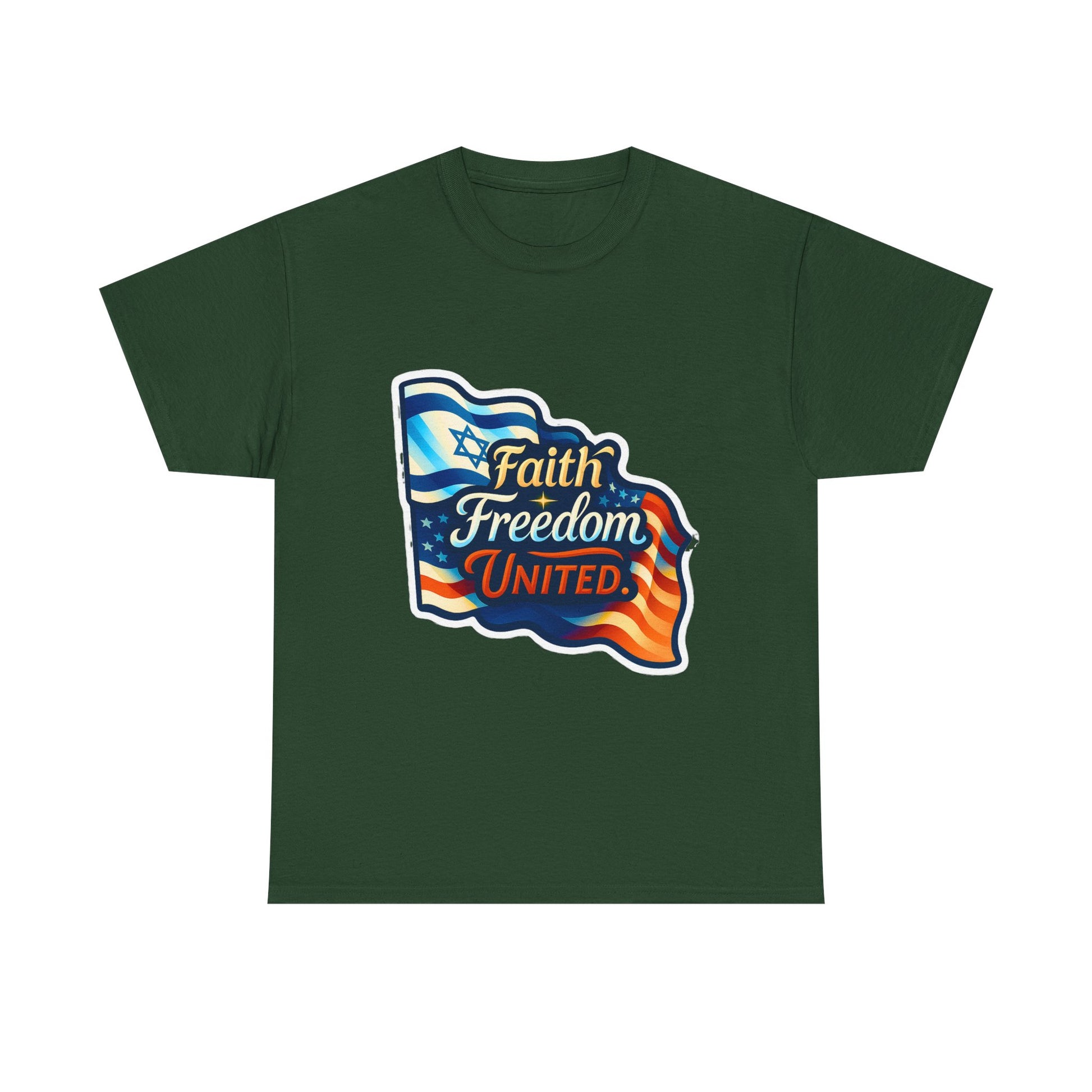Faith Freedom United Unisex Heavy Cotton Tee - American Zionist