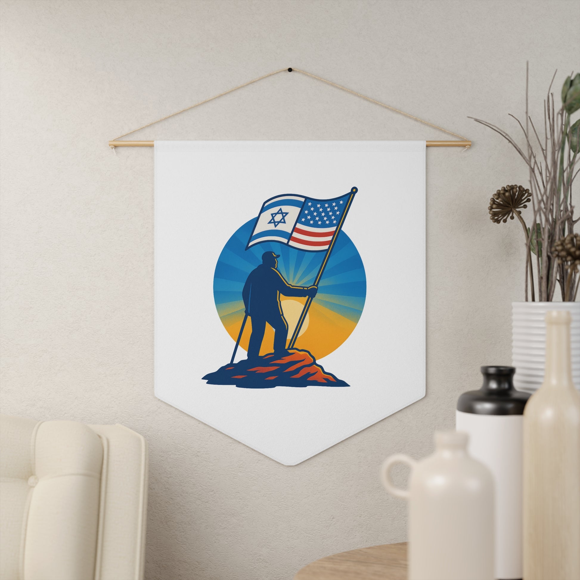 Grandpa Stands Tall Pennant - American Zionist