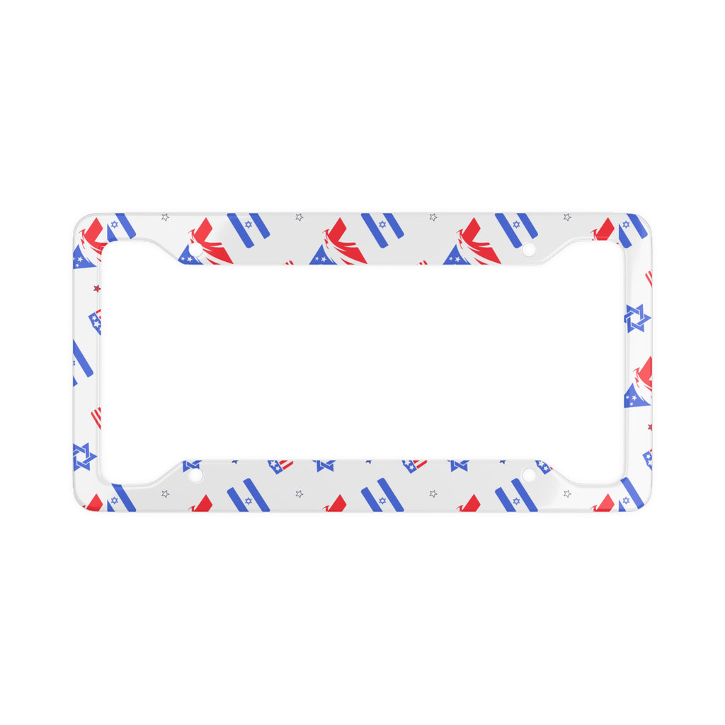 Zionist Eagle Pattern License Plate Frame - American Zionist