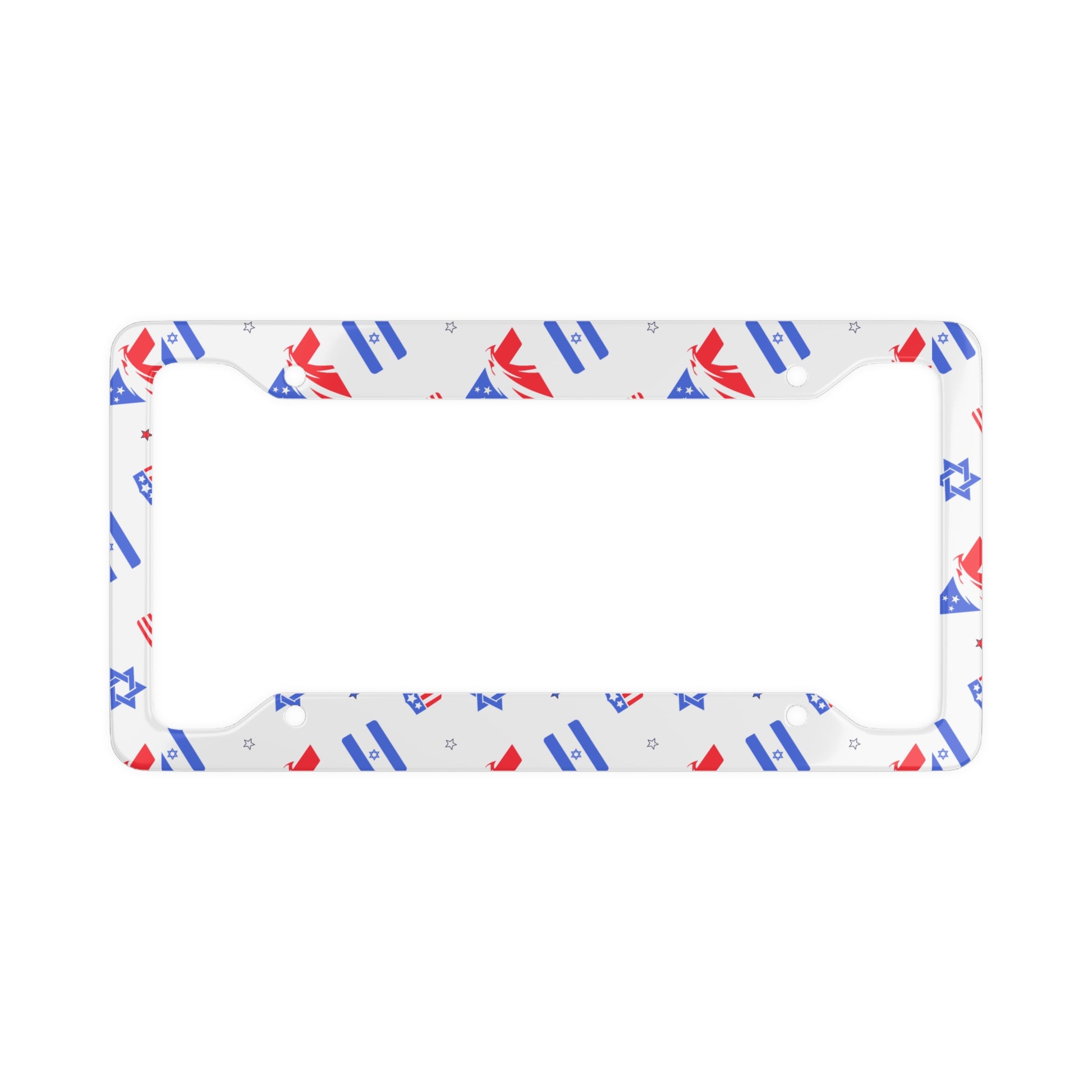 Zionist Eagle Pattern License Plate Frame - American Zionist