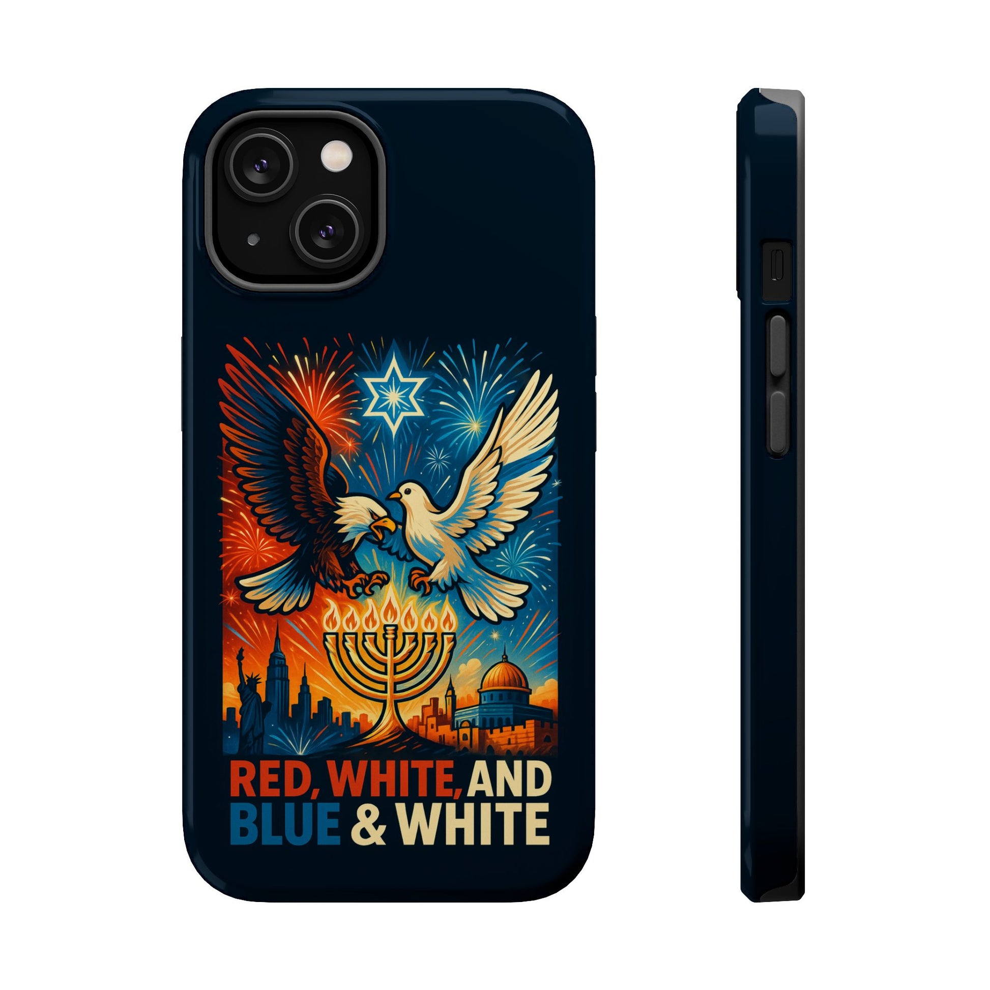 Red White And Blue Magnetic Tough Cases - American Zionist