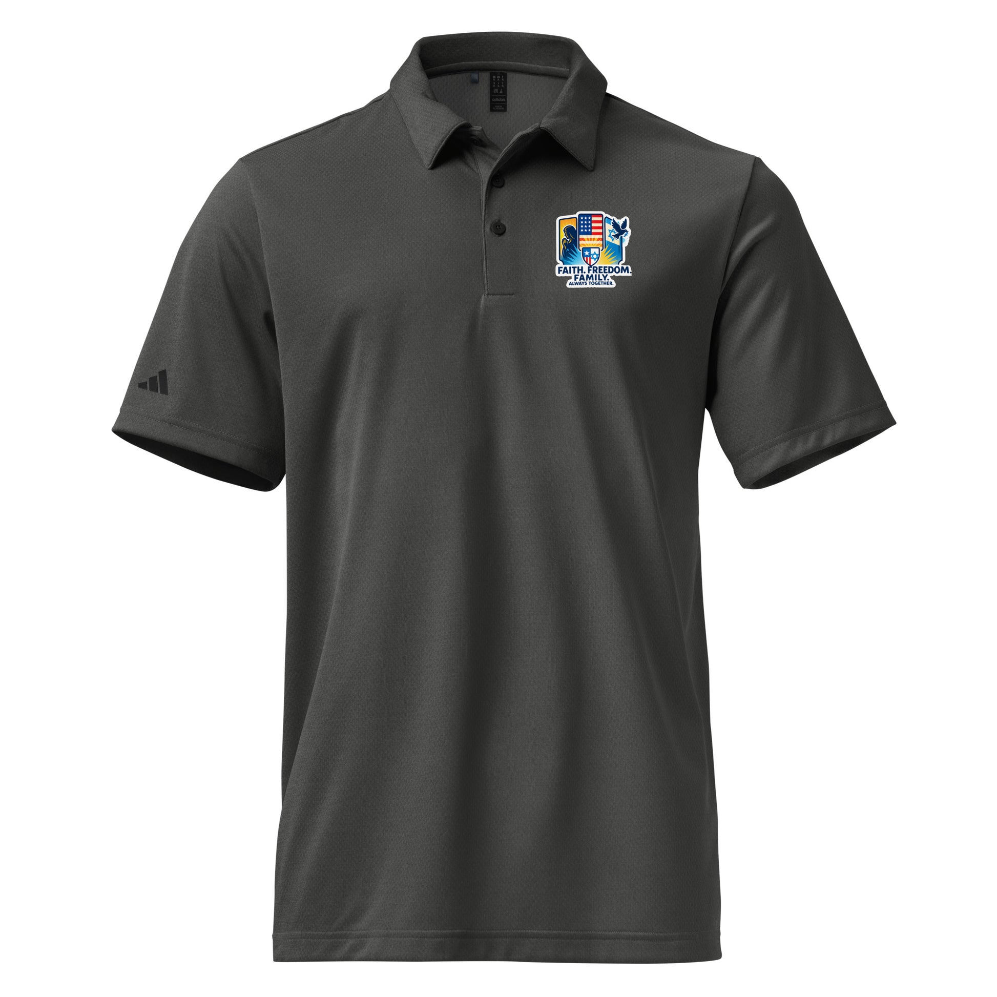 Faith Freedom Family Adidas Space - Dyed Polo Shirt - American Zionist